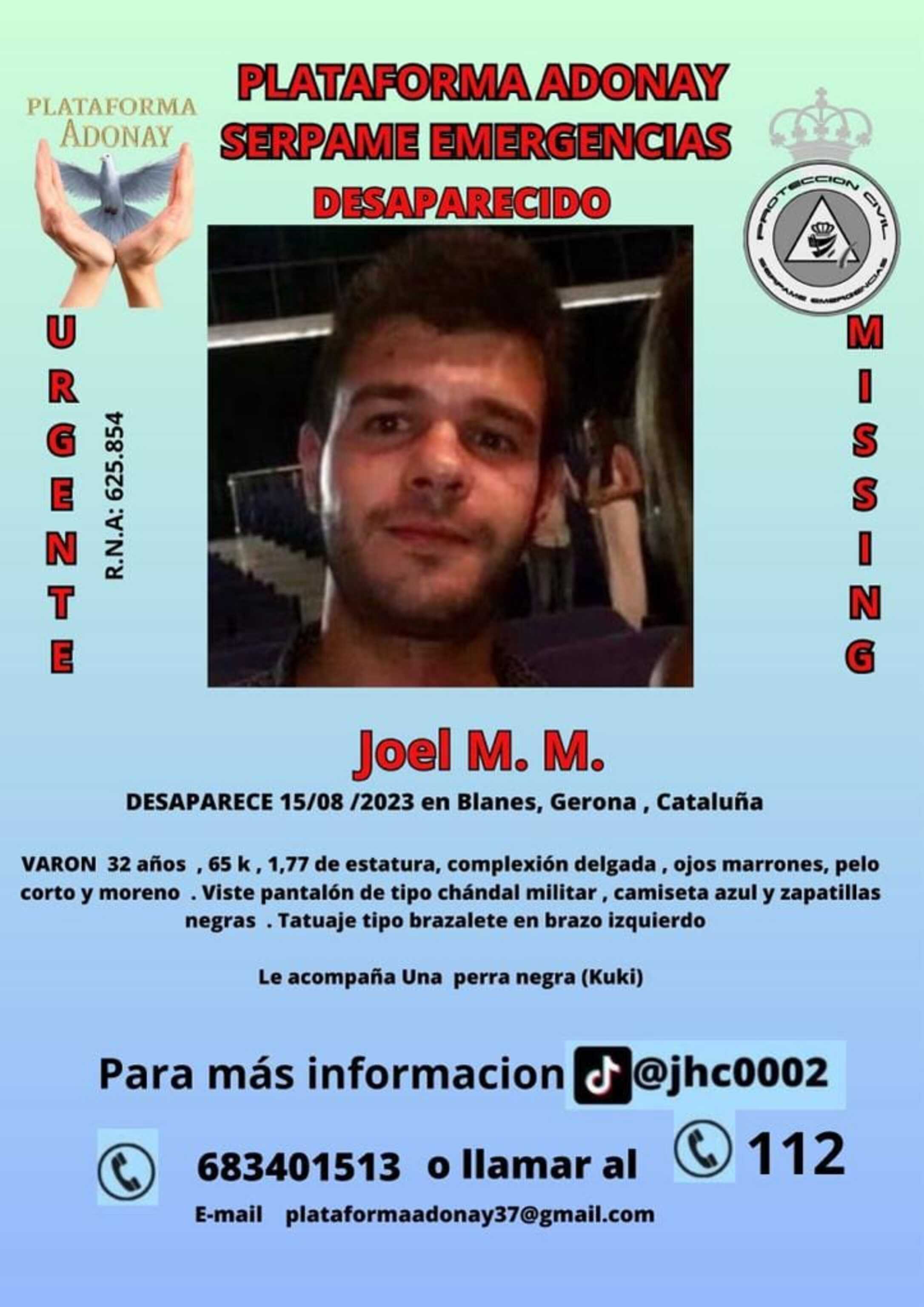 Un dels molts rètols que s'estan difonent sobre la desaparició de Joel Mont.