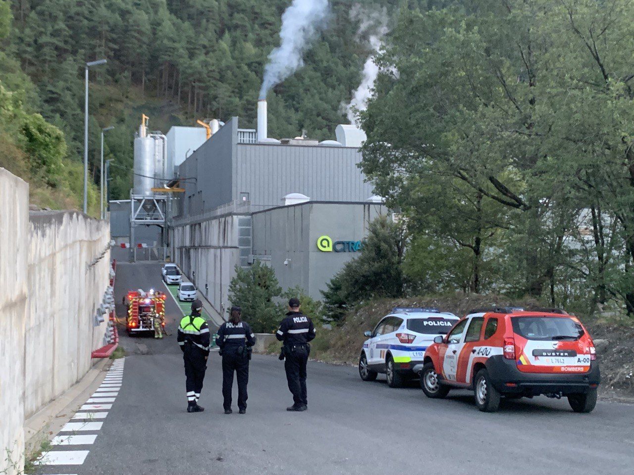 MOBILITZACIÓ A CTRASA EL DIA DE L'INCIDENT AQUEST AGOST.