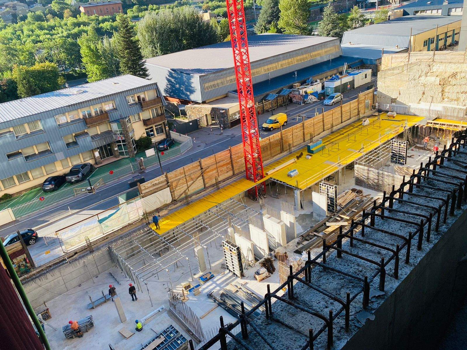 Estat de l'obra aquest matí.