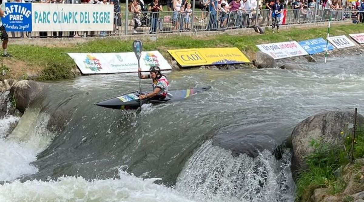 Mònica Doria durant la prova d'aquest dissabte.