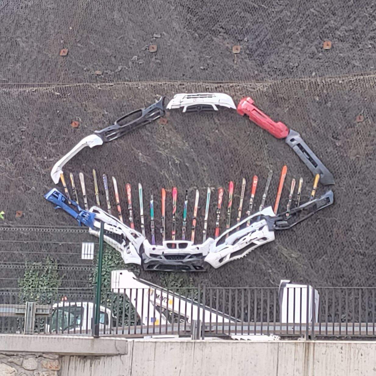 Una de les obres ja instal·lades a Sant Julià de Lòria.