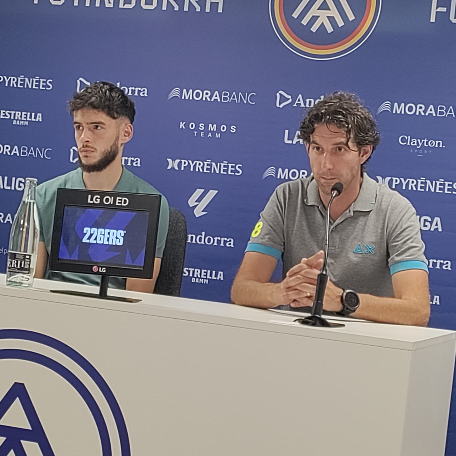 Shabani i Nogués a la roda de premsa de presentació del primer.