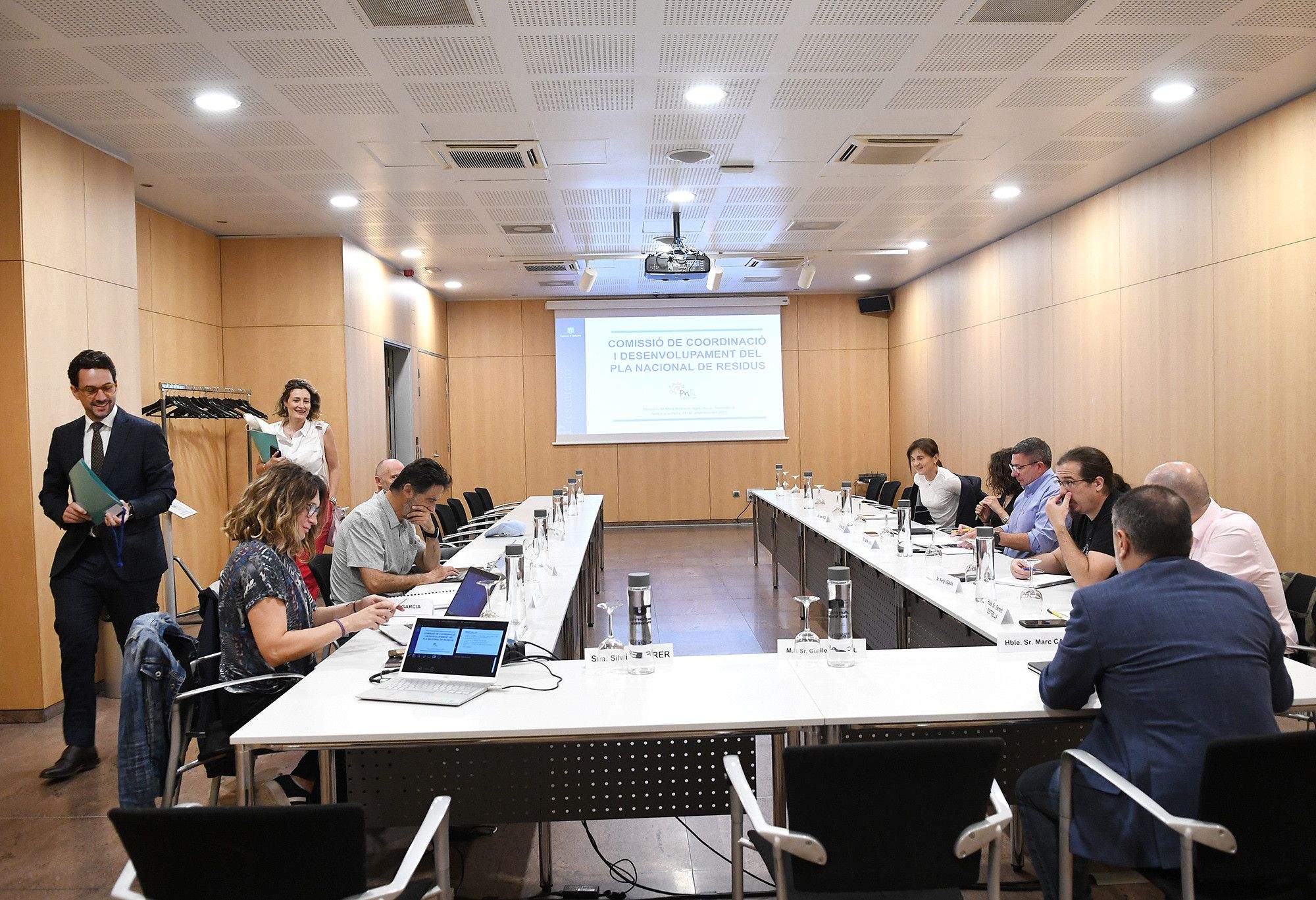Un instant de la Comissió de Coordinació i Desenvolupament del Pla Nacional de Residus
