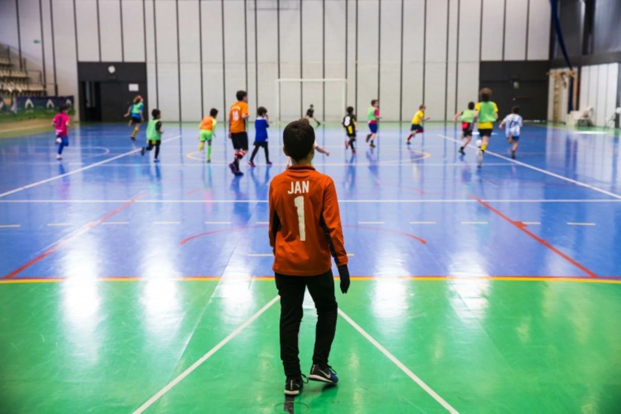 Partit d'entrenament d'un club d'Andorra la Vella.