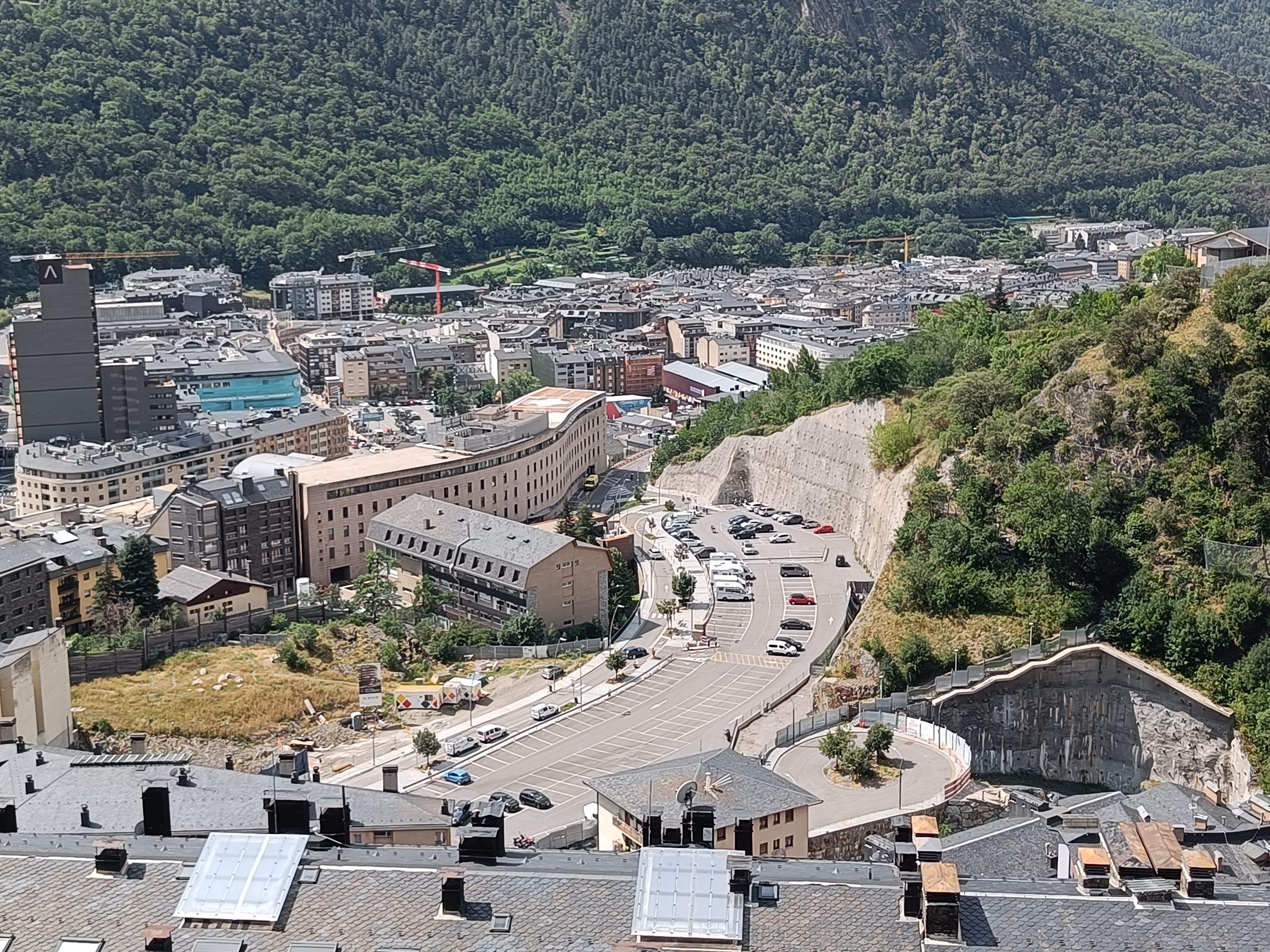 L'actual aparcament del Falgueró, que deixapareixerà en pocs mesos.