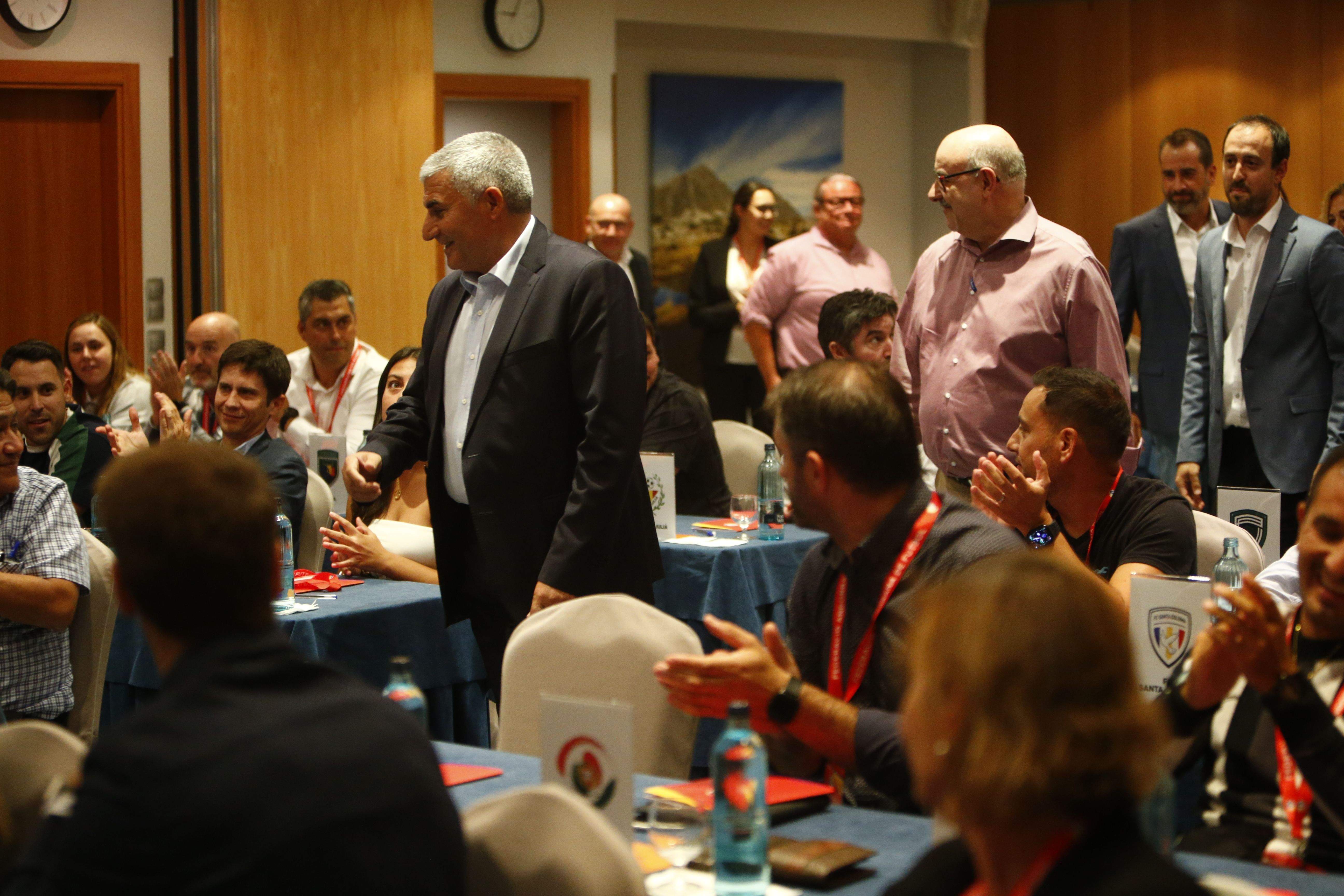 El president reelegit de la FAF, Fèlix Álvarez.