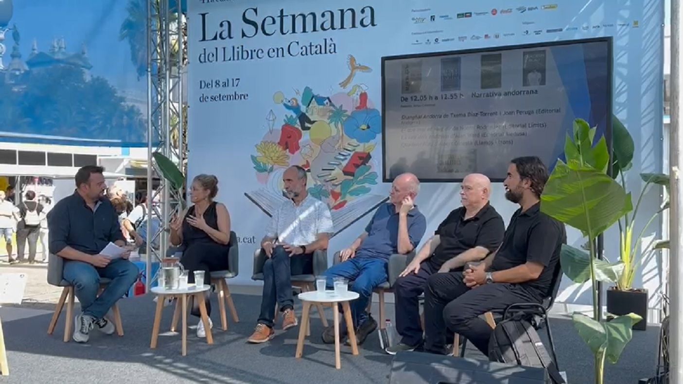 Un moment del 'Matí d'Andorra' a la Setmana del Llibre en Català.