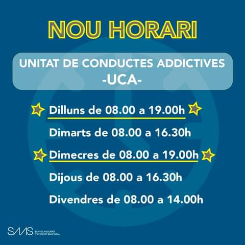 Nou horari UCA