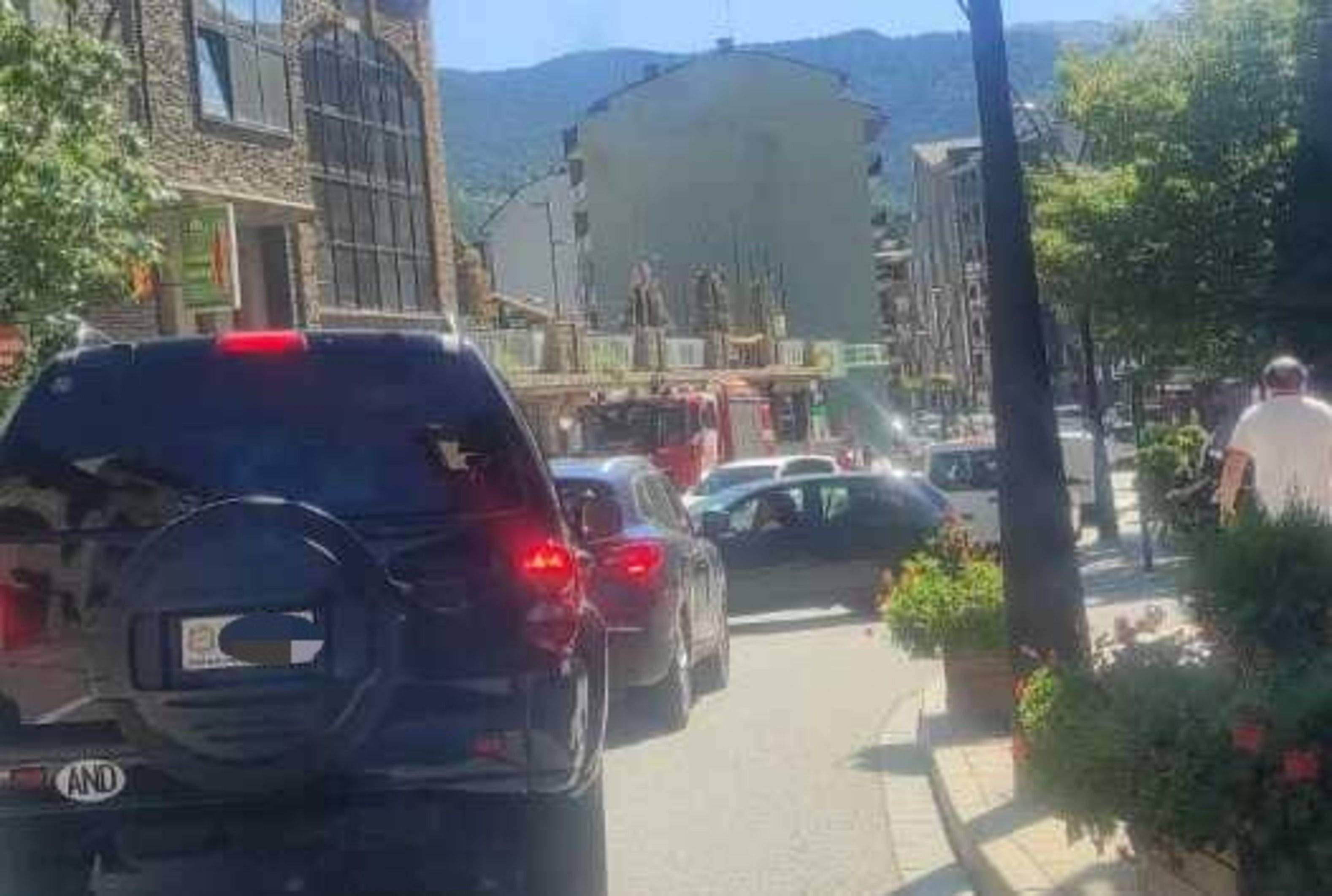 Retenció deguda a l'accident.