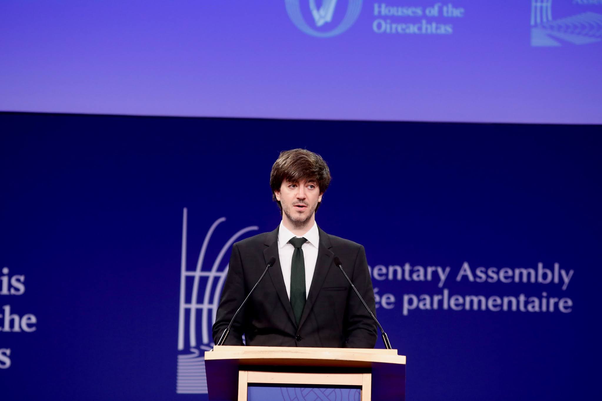 Carles Ensenyat, durant la seva intervenció.