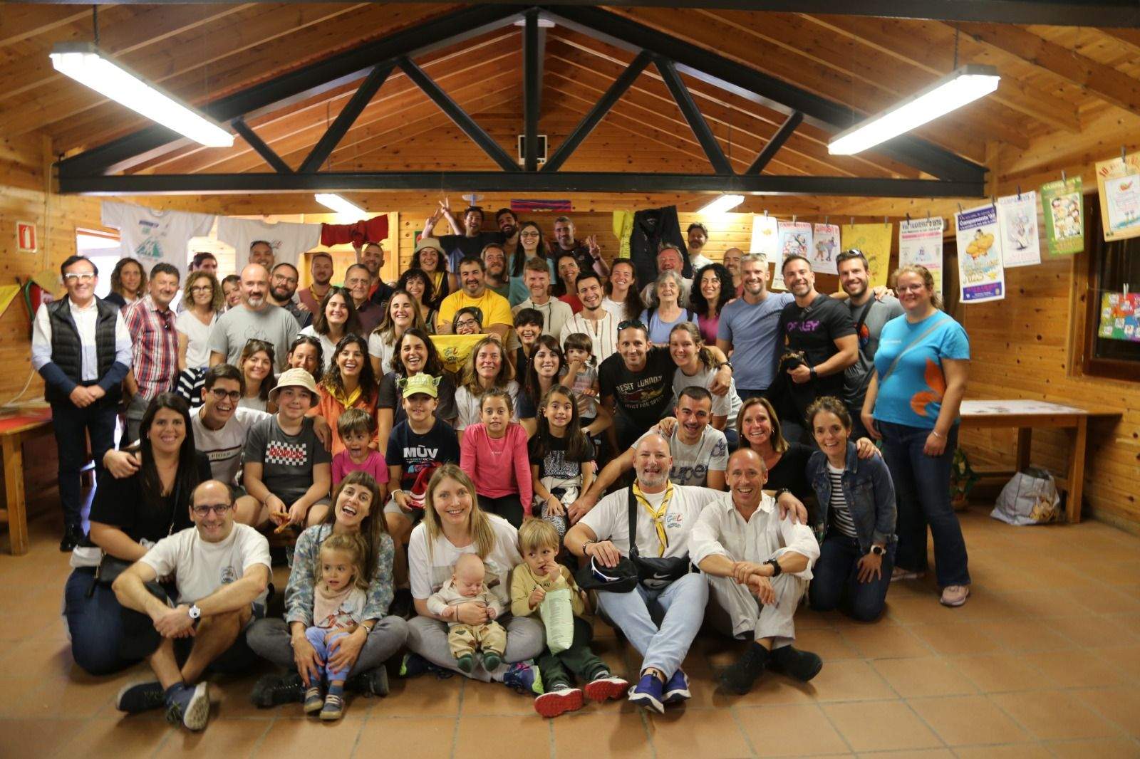 Molts dels presents a la borda de Conangle.