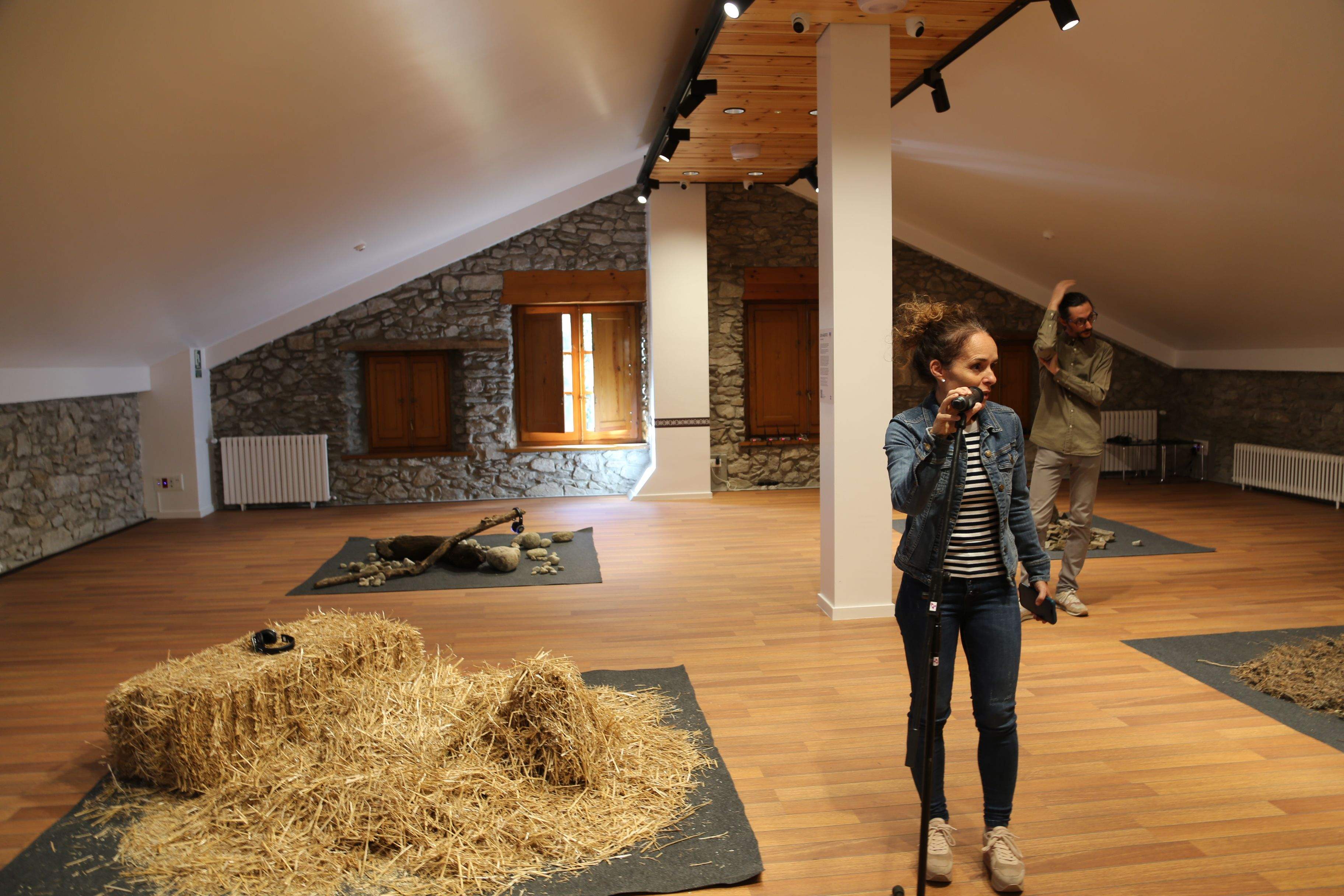 L'exposició de Lluís Casahuga a la sala Sergi Mas.