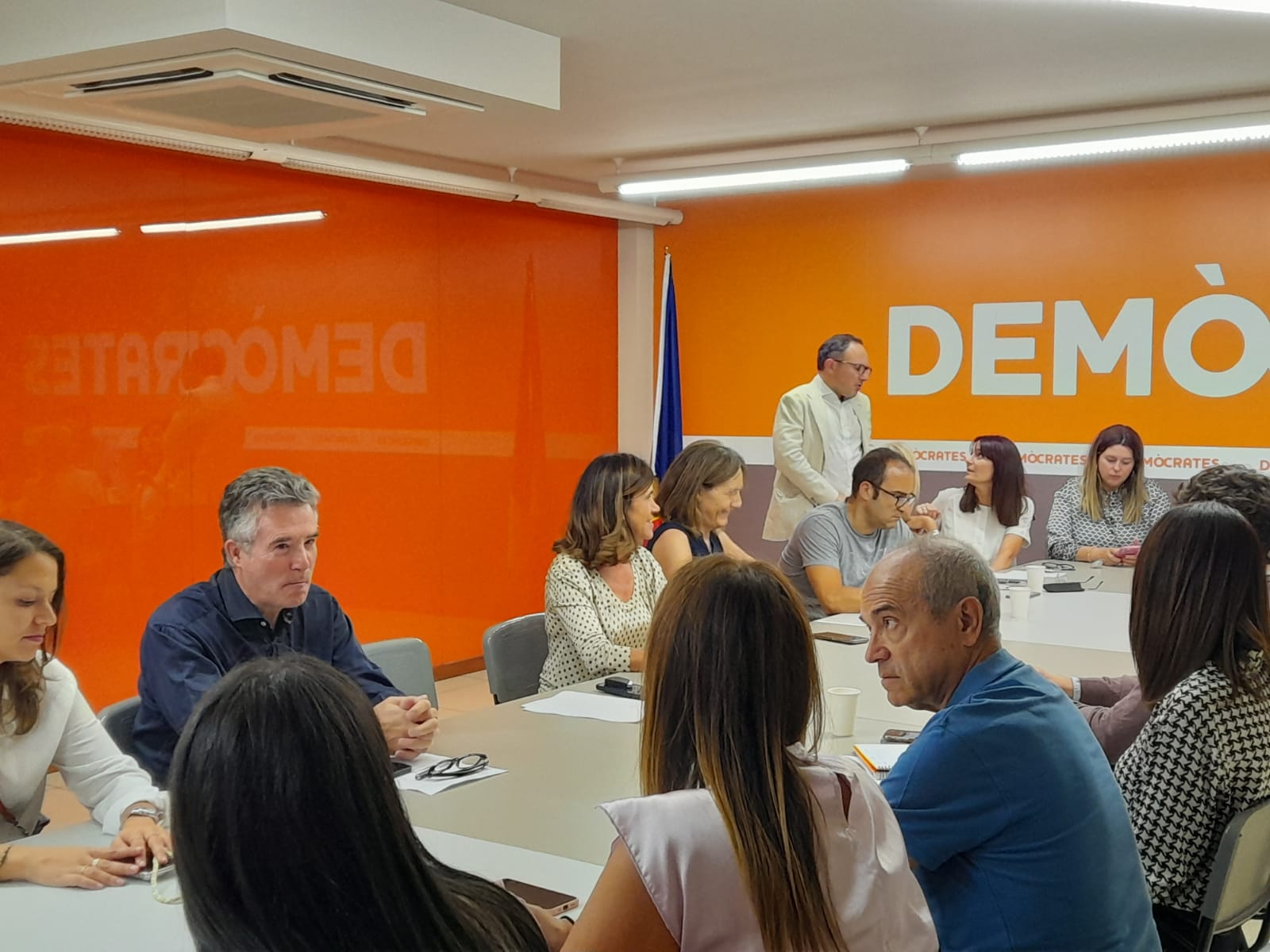 Vicenç Mateu en l'executiva de DA aquest dilluns.