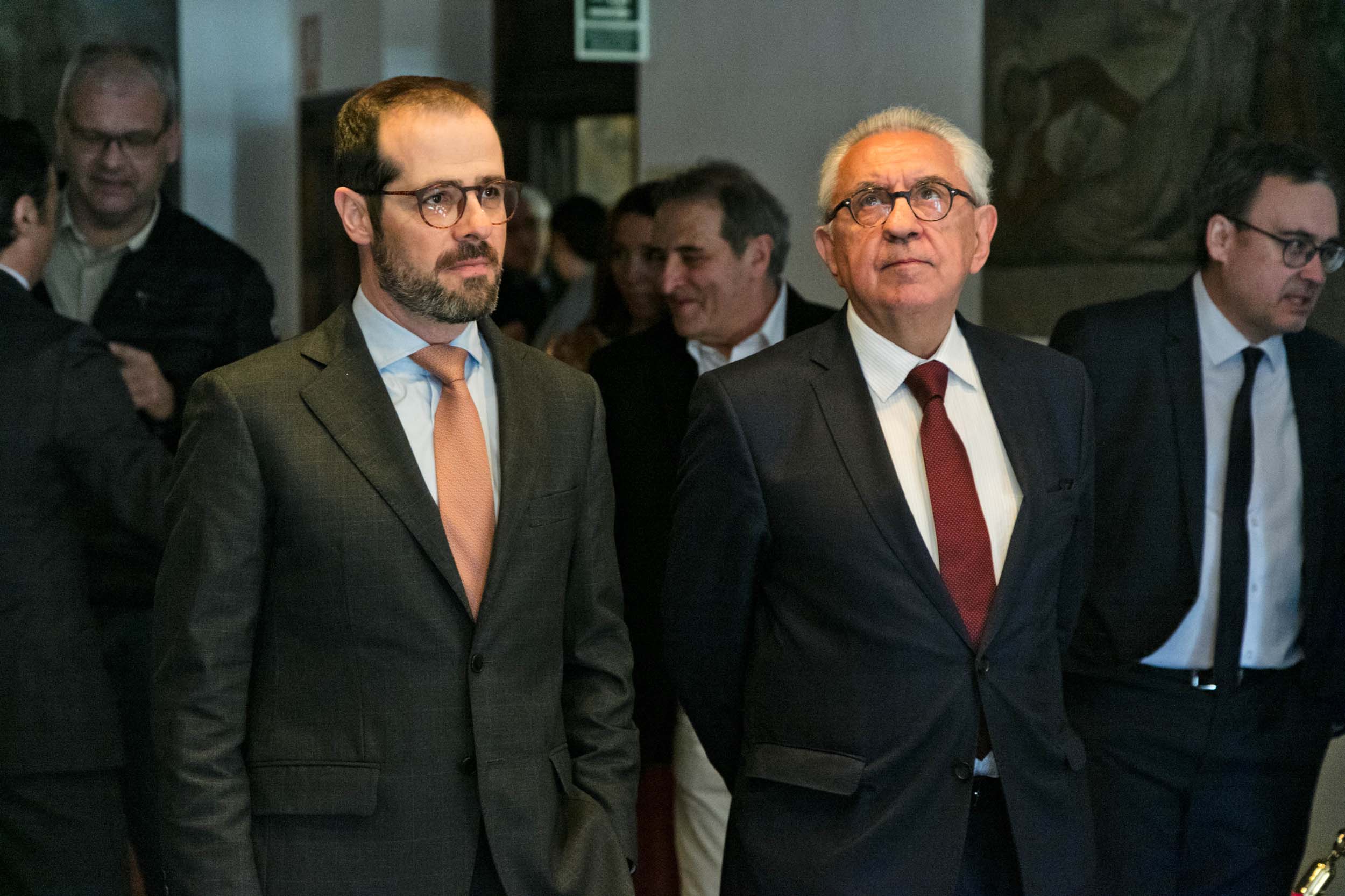 L'actual president de l'AFA, David Cerqueda, amb el vicepresident, Armand Pujal, el dia del seu jurament.