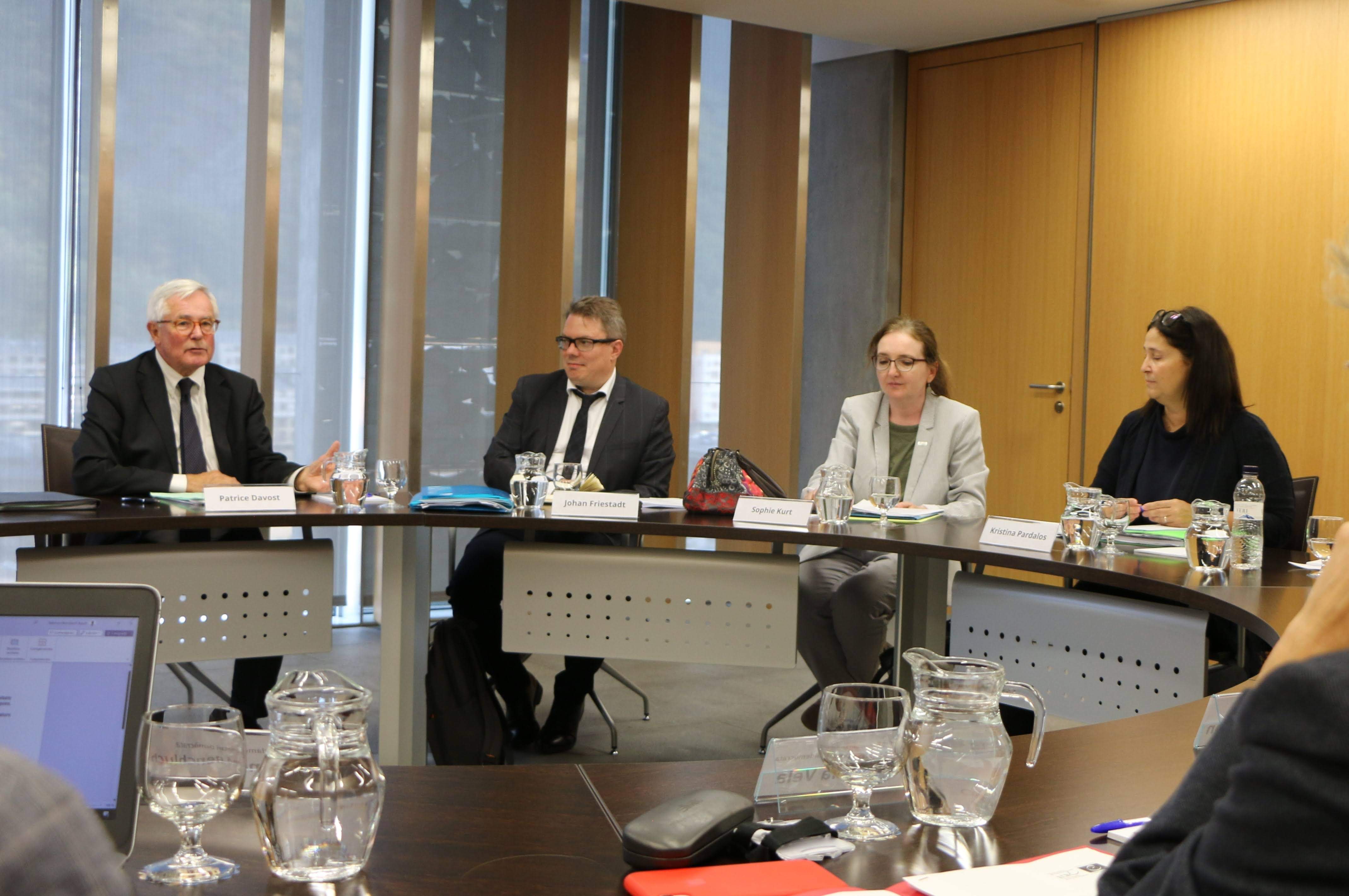 Els representants de l'ECRI amb els consellers generals.