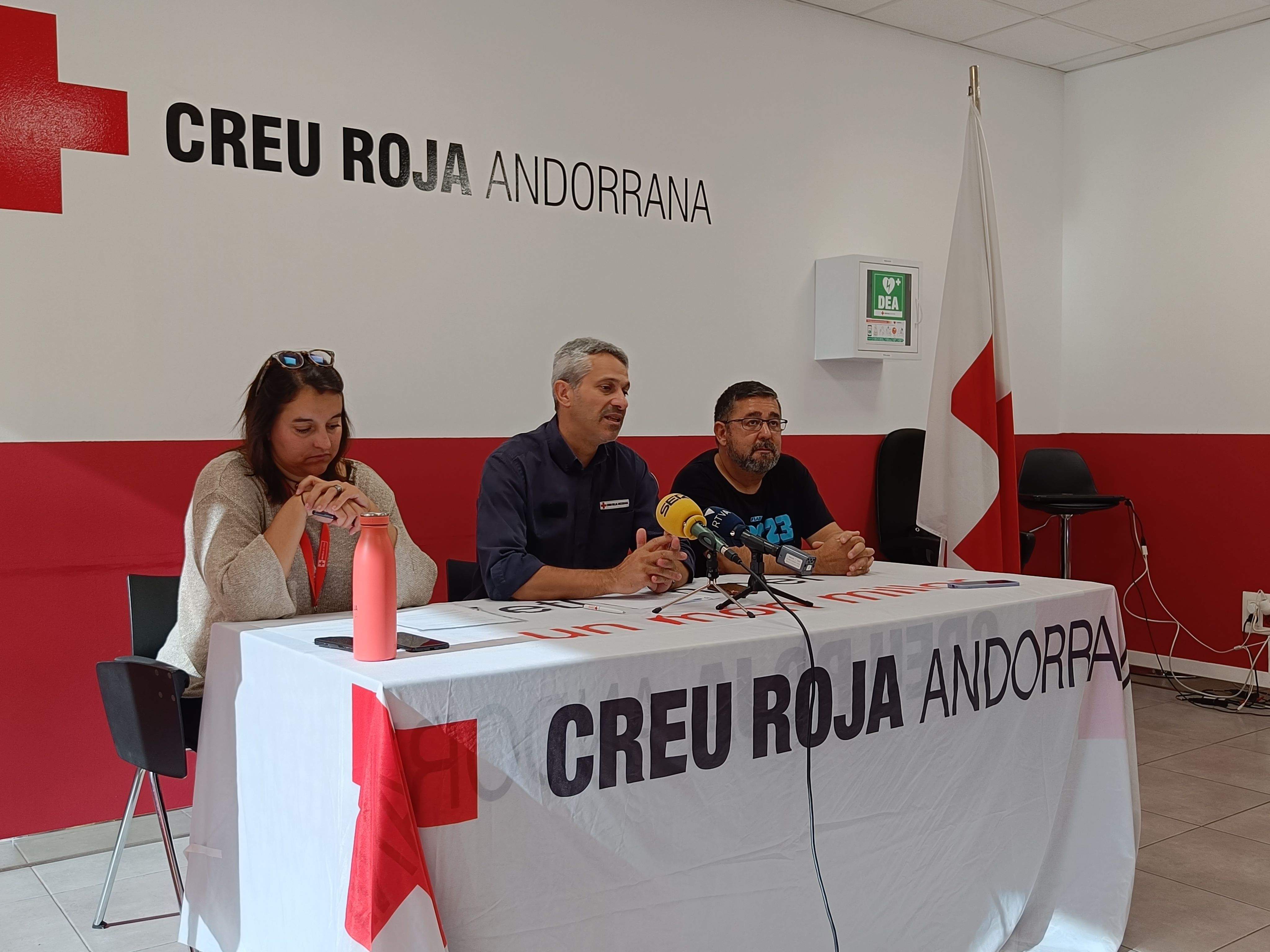 Kinder, Ferández i Ambor durant la roda de premsa d'aquest dijous.