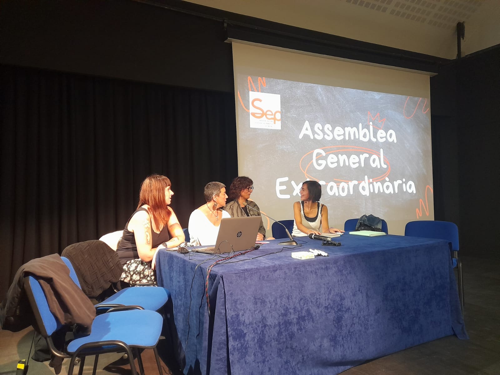La junta del SEP en la darrera assemblea.