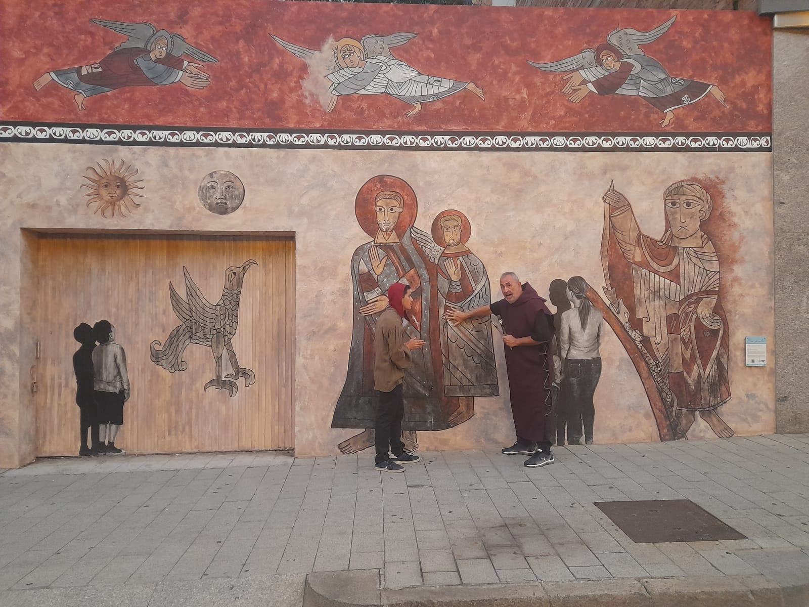 El primer dels murs on ha començat l'espectacle El primer dels murs on ha començat l'espectacle