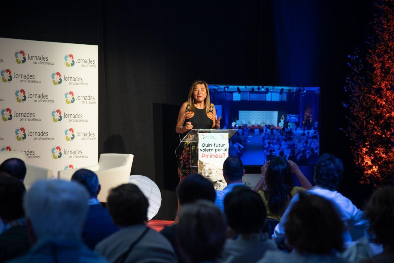 La ministra Conxita Marsol durant la seva intervenció.