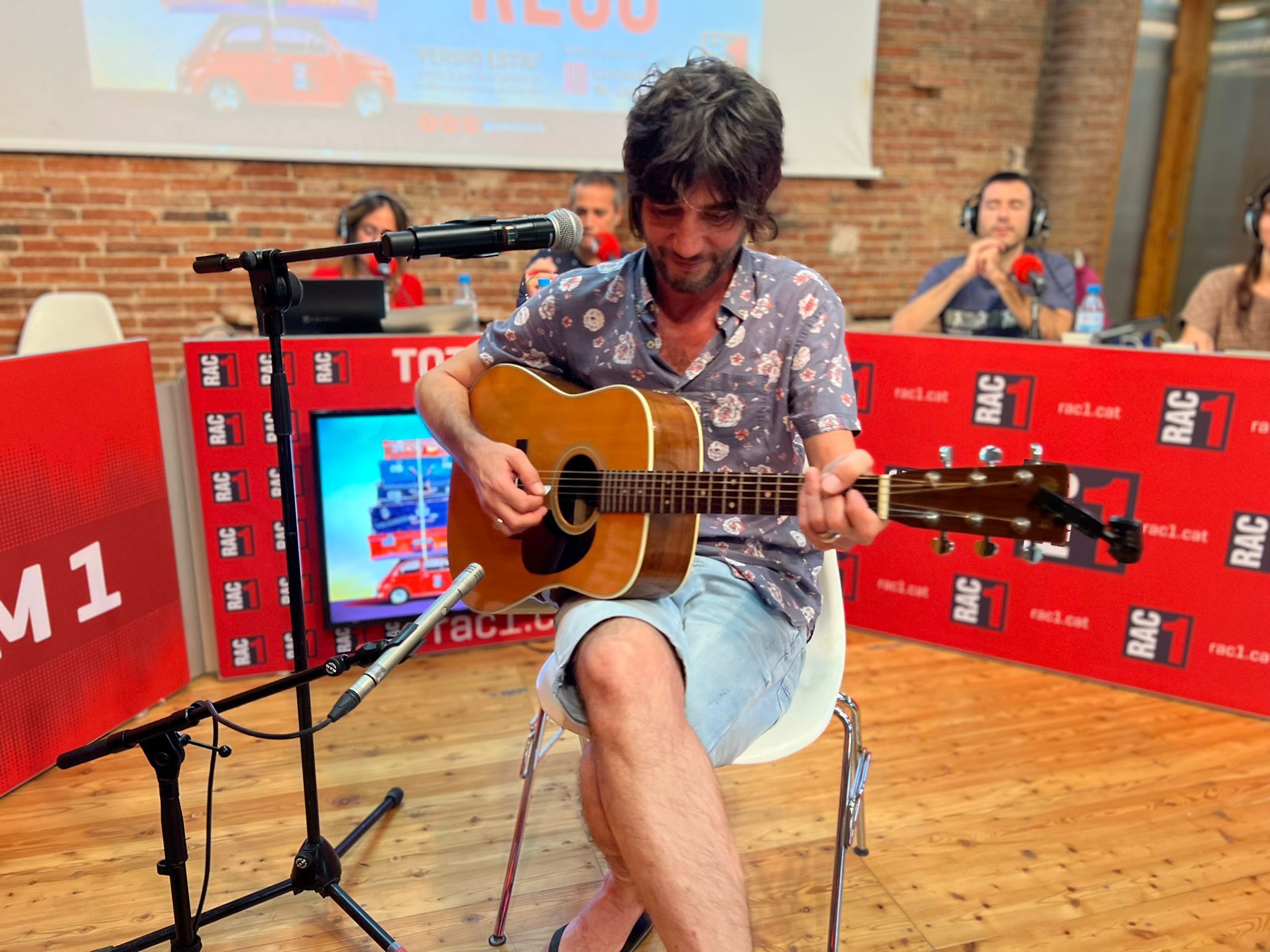 Joan Masdeu, durant una actuació.