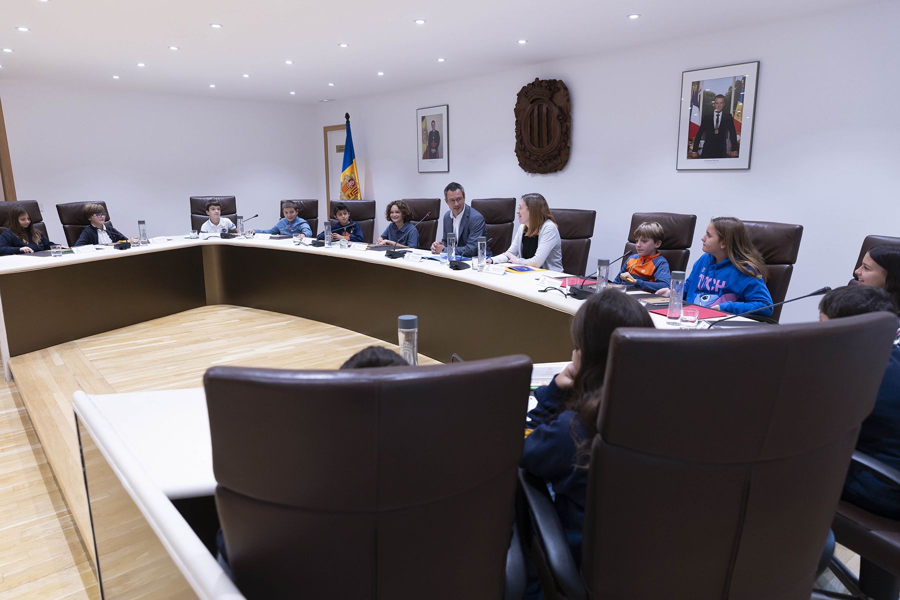 Un instant de la sessió del Consell d'Infants d'Andorra la Vella.