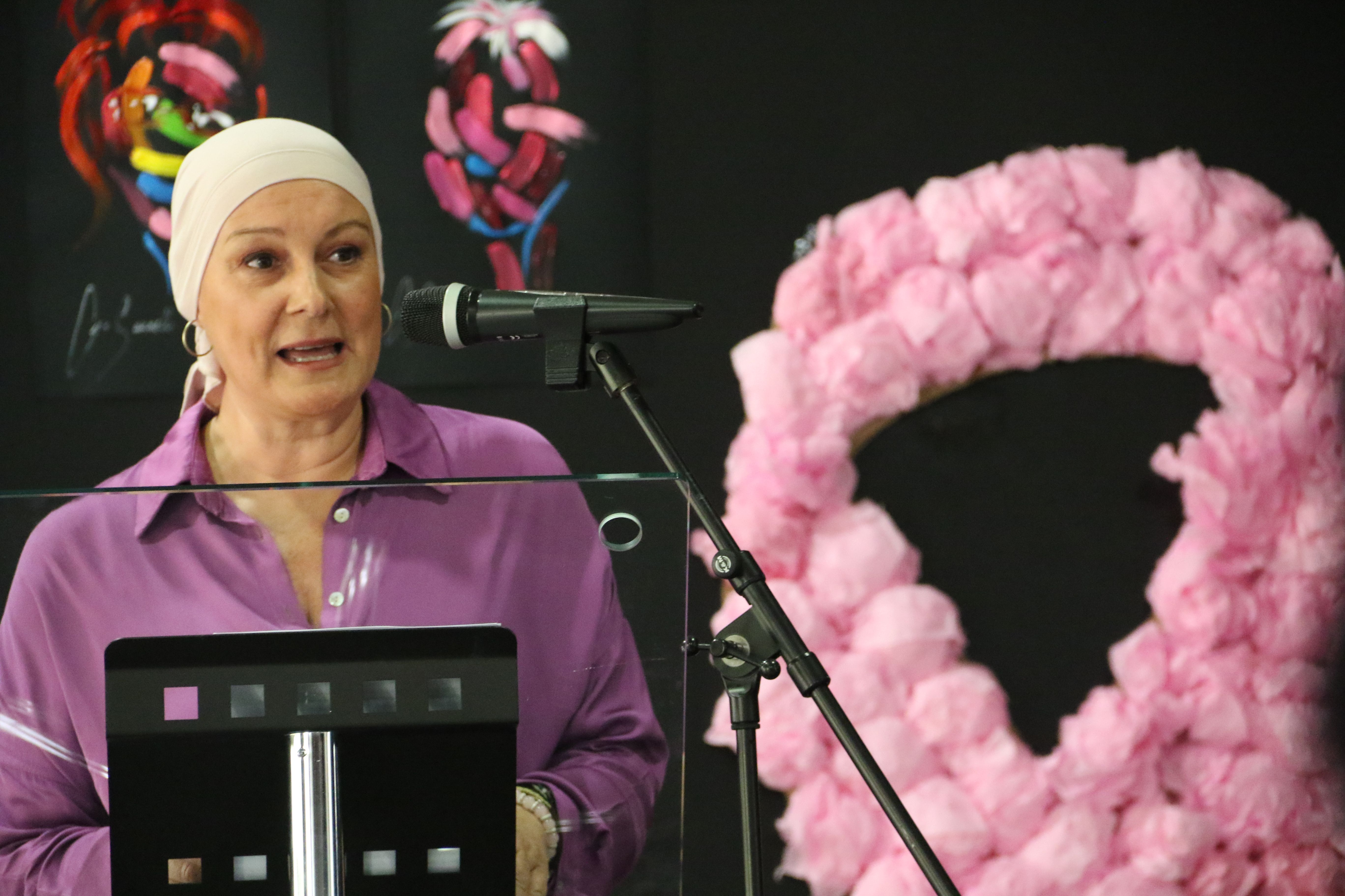 Pati Molné pronunciant el seu discurs. Pati Molné pronunciant el seu discurs.