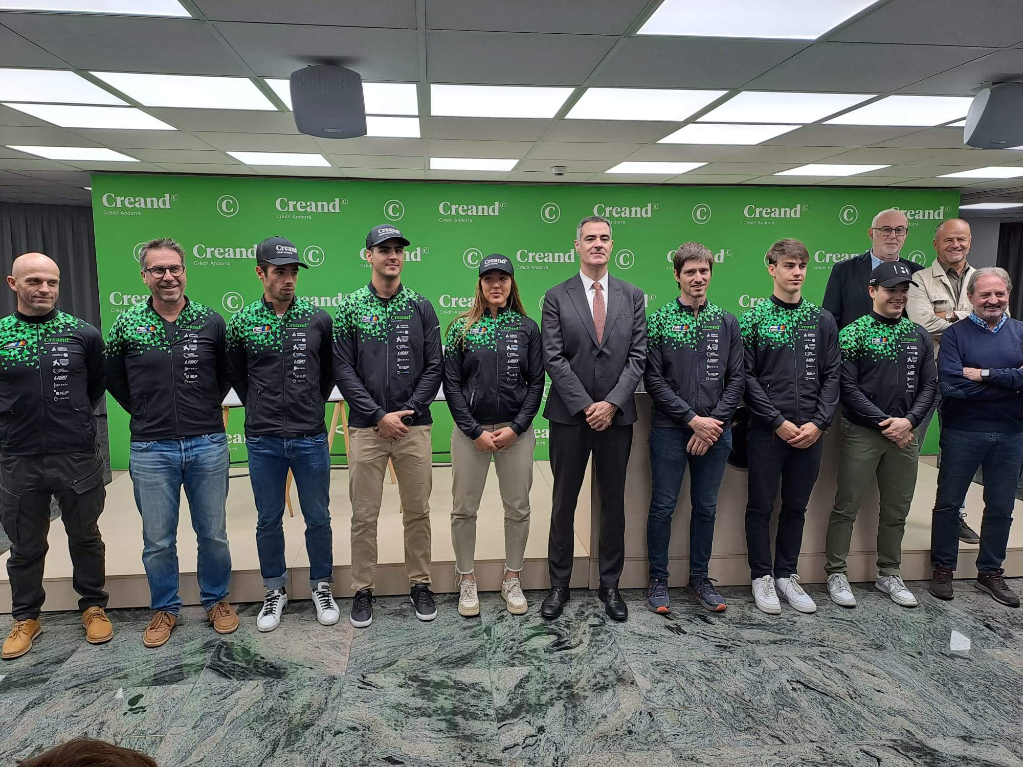 Els integrants de l'equip d'esquí alpí de la FAE, entitat que més diners rep en subvencions.