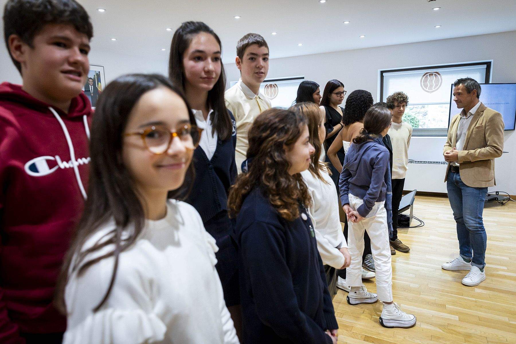 Participants al consell dels joves d'Andorra la Vella.