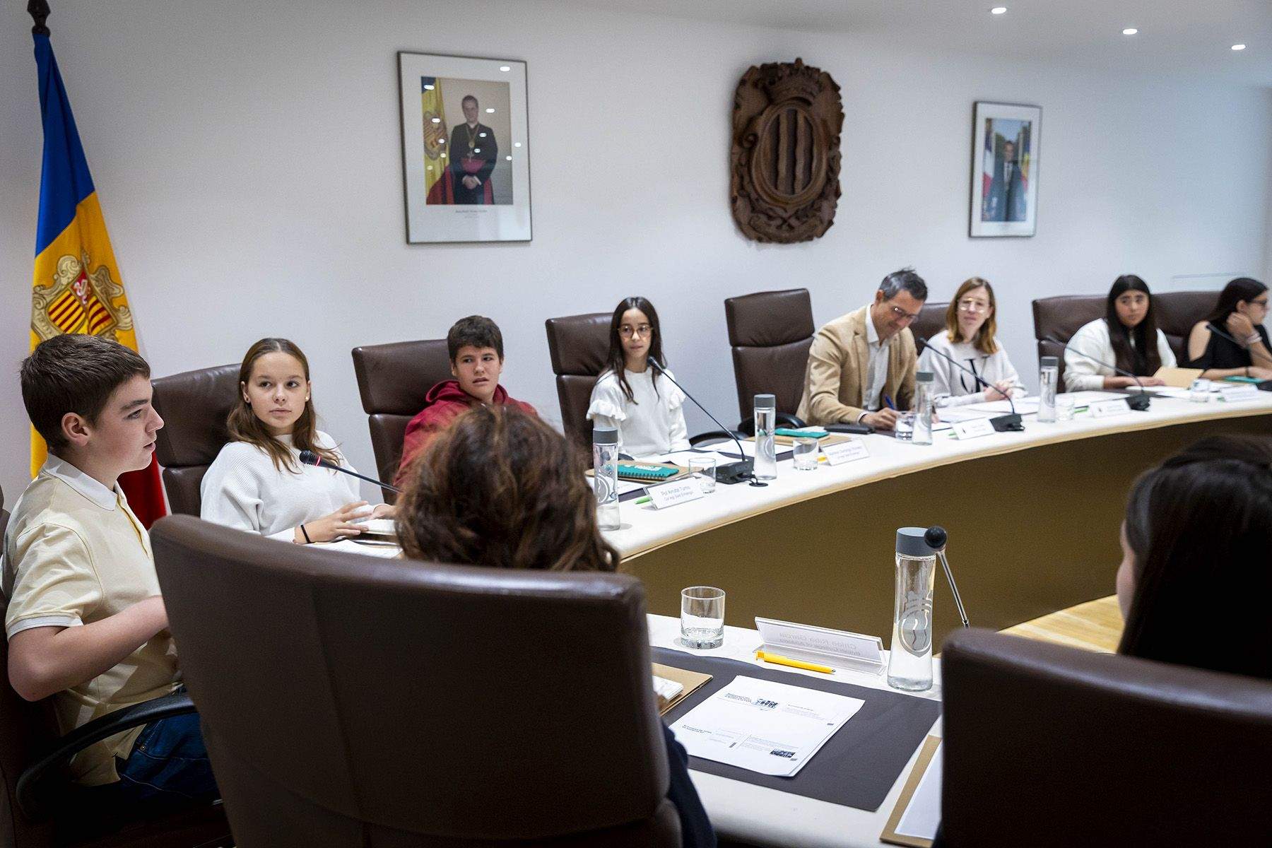 Sessió del consell dels joves d'Andorra la Vella.