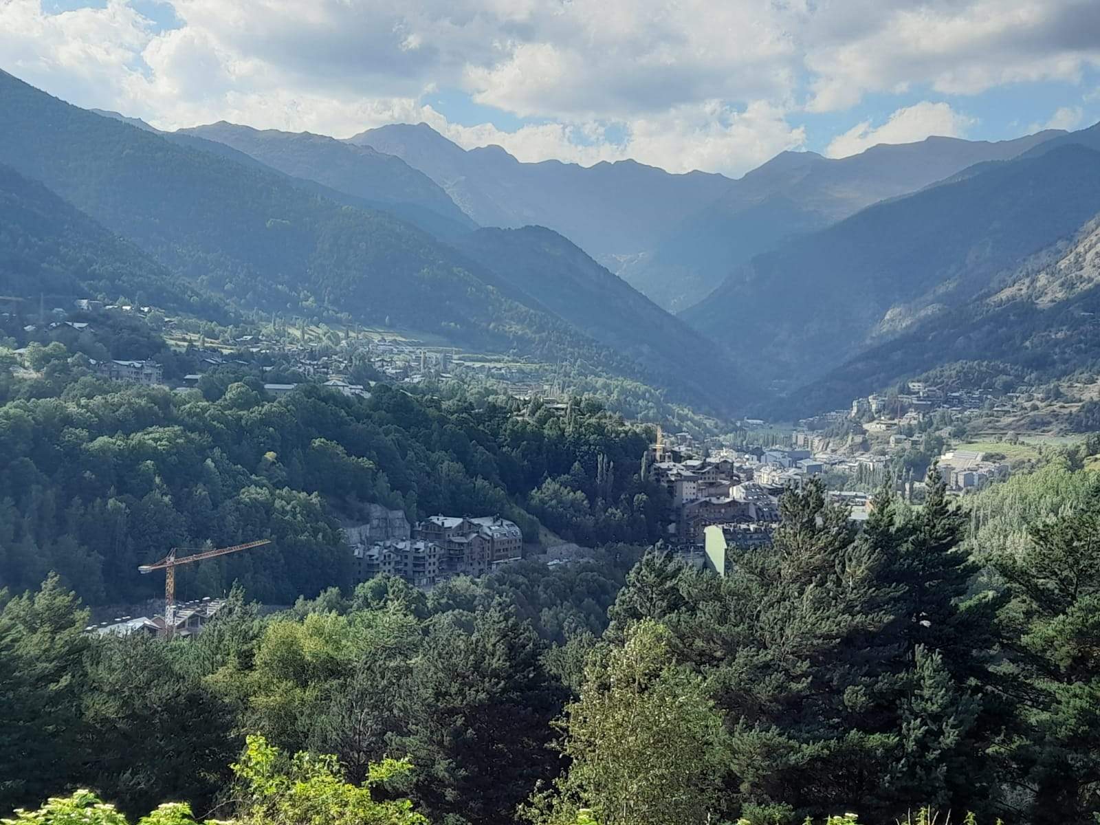 Vista de la Massana des de Sant Cristòfol d'Anyós.