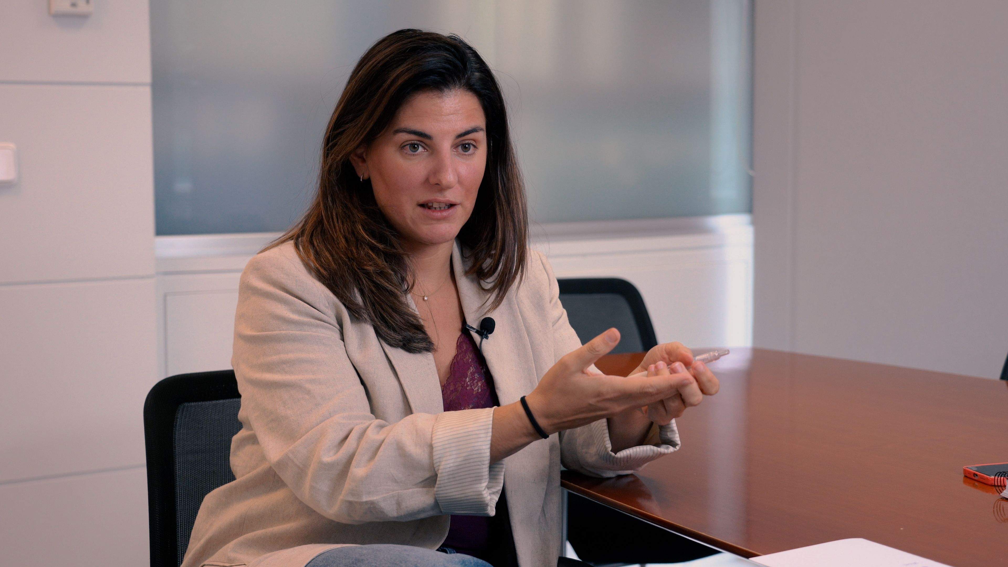 La doctora Meritxell Cosan durant l'entrevista.