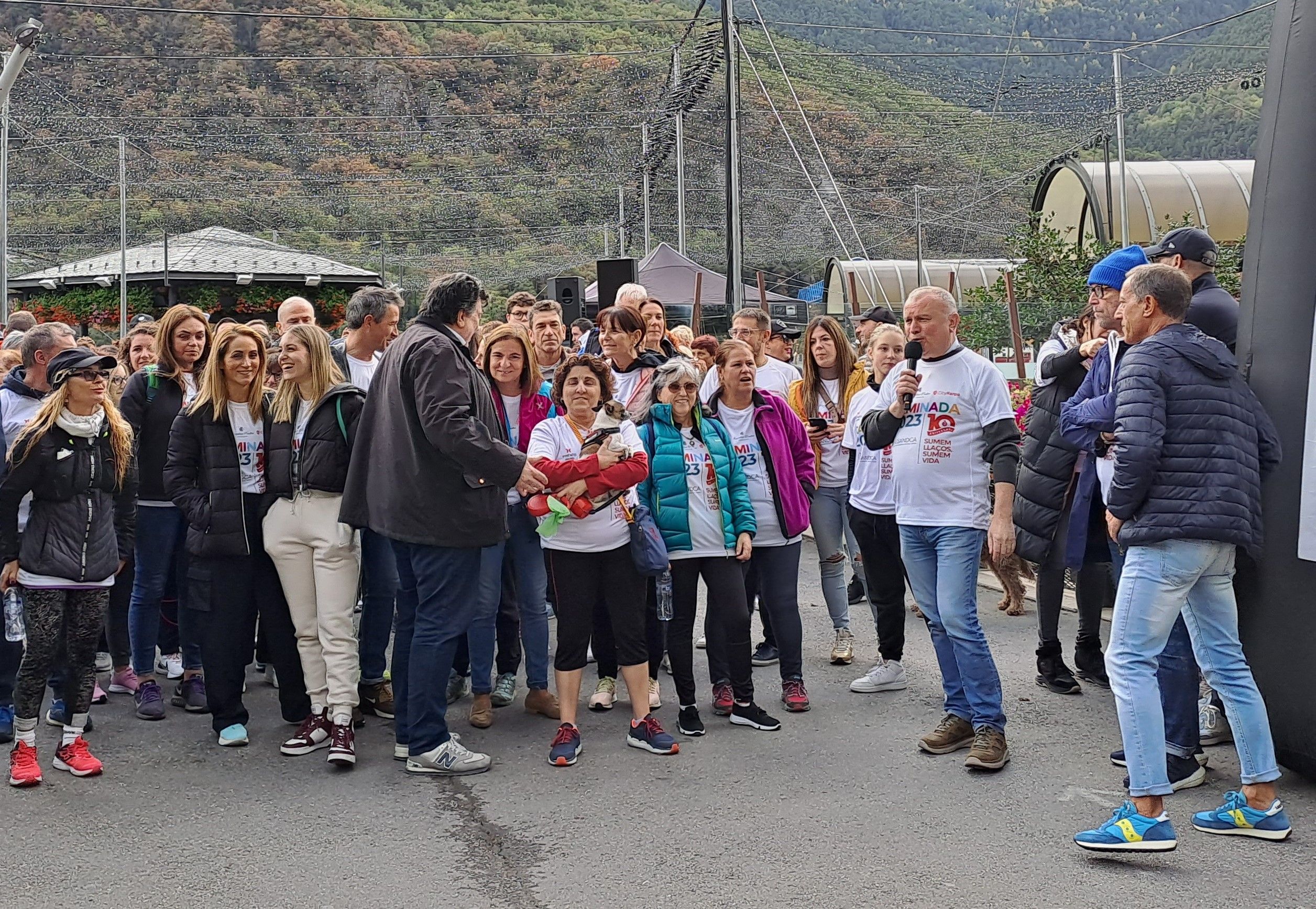 Els moments previs a la sortida. Els moments previs a la sortida.