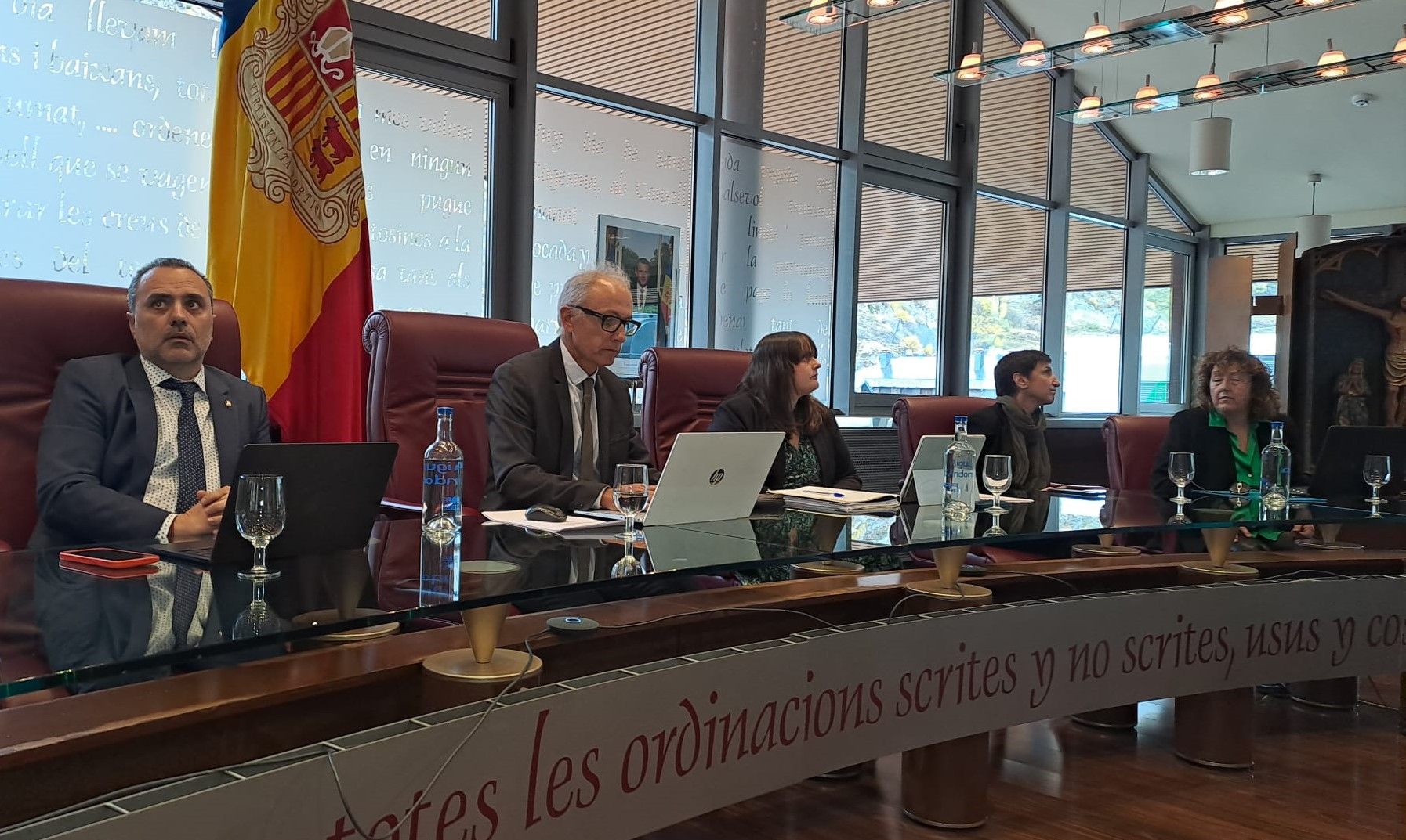 Un moment de la sessió de comú celebrada a Canillo.