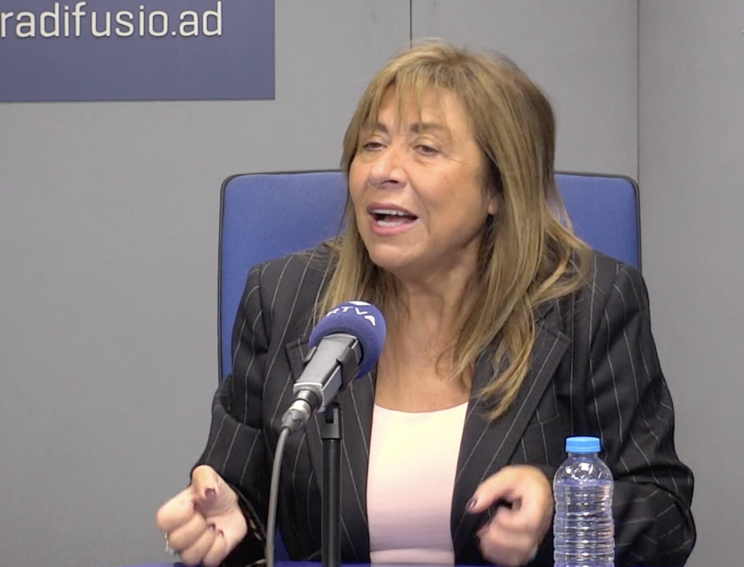 Conxita Marsol durant l'entrevista a RNA.