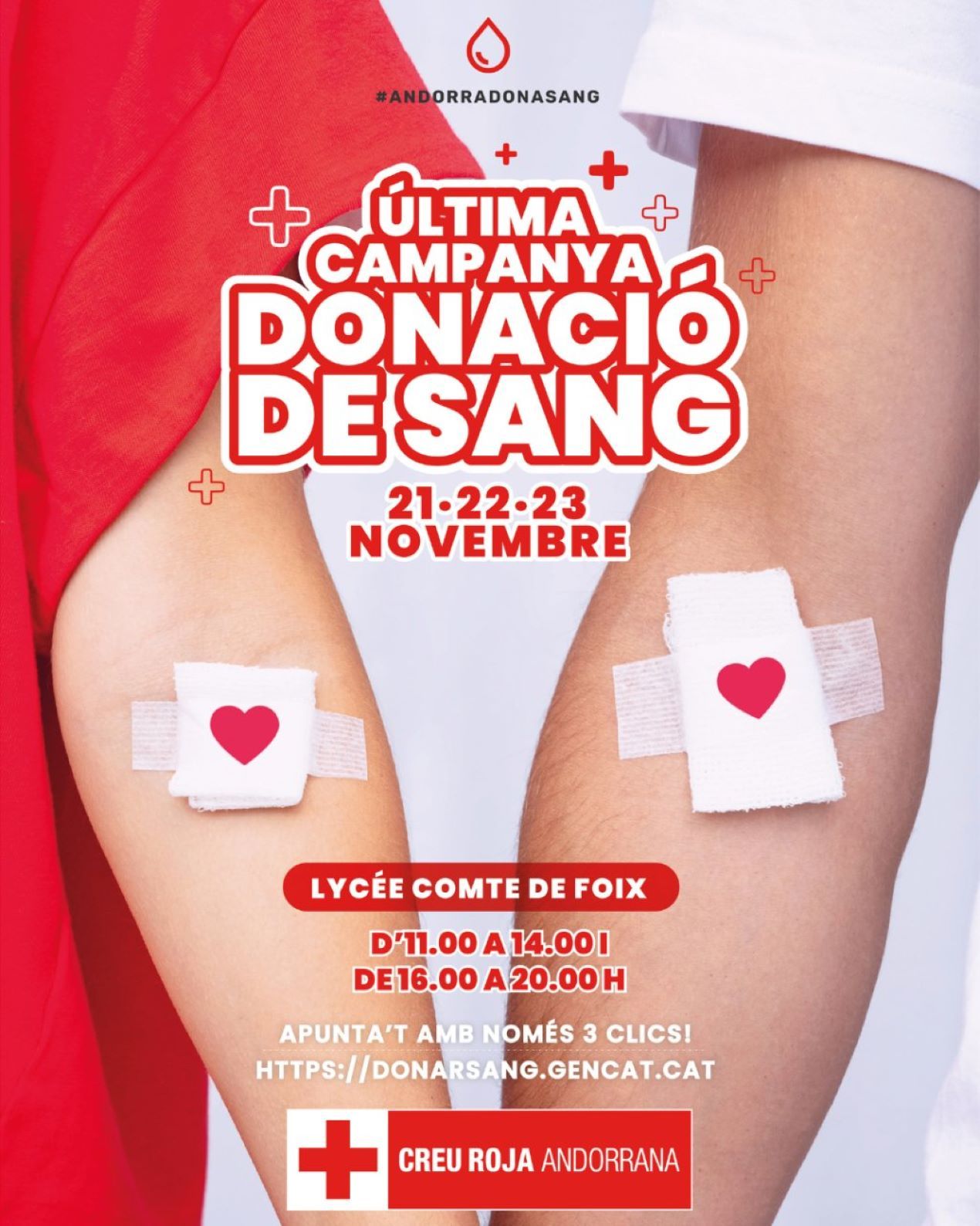 Cartell de la darrera campanya de donació de sang.