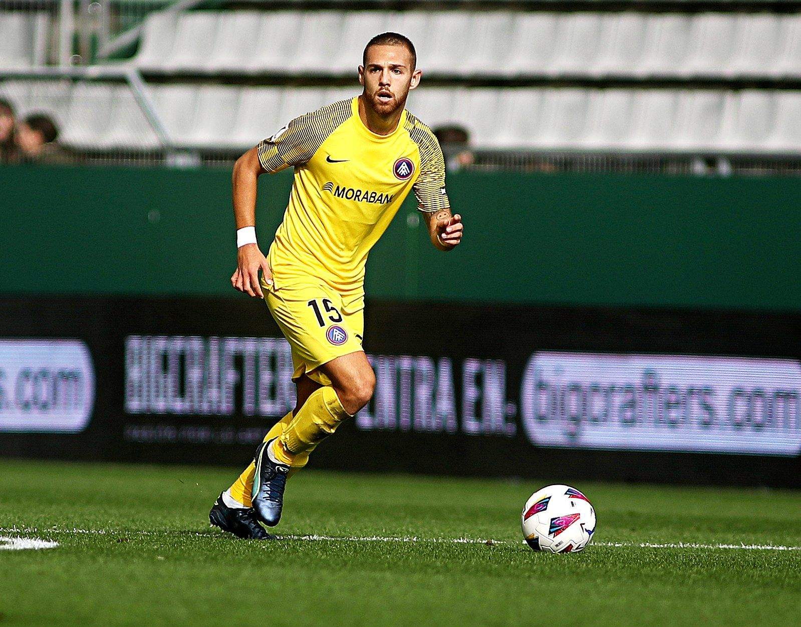 Diego González en un partit anterior amb l'FC Andorra.