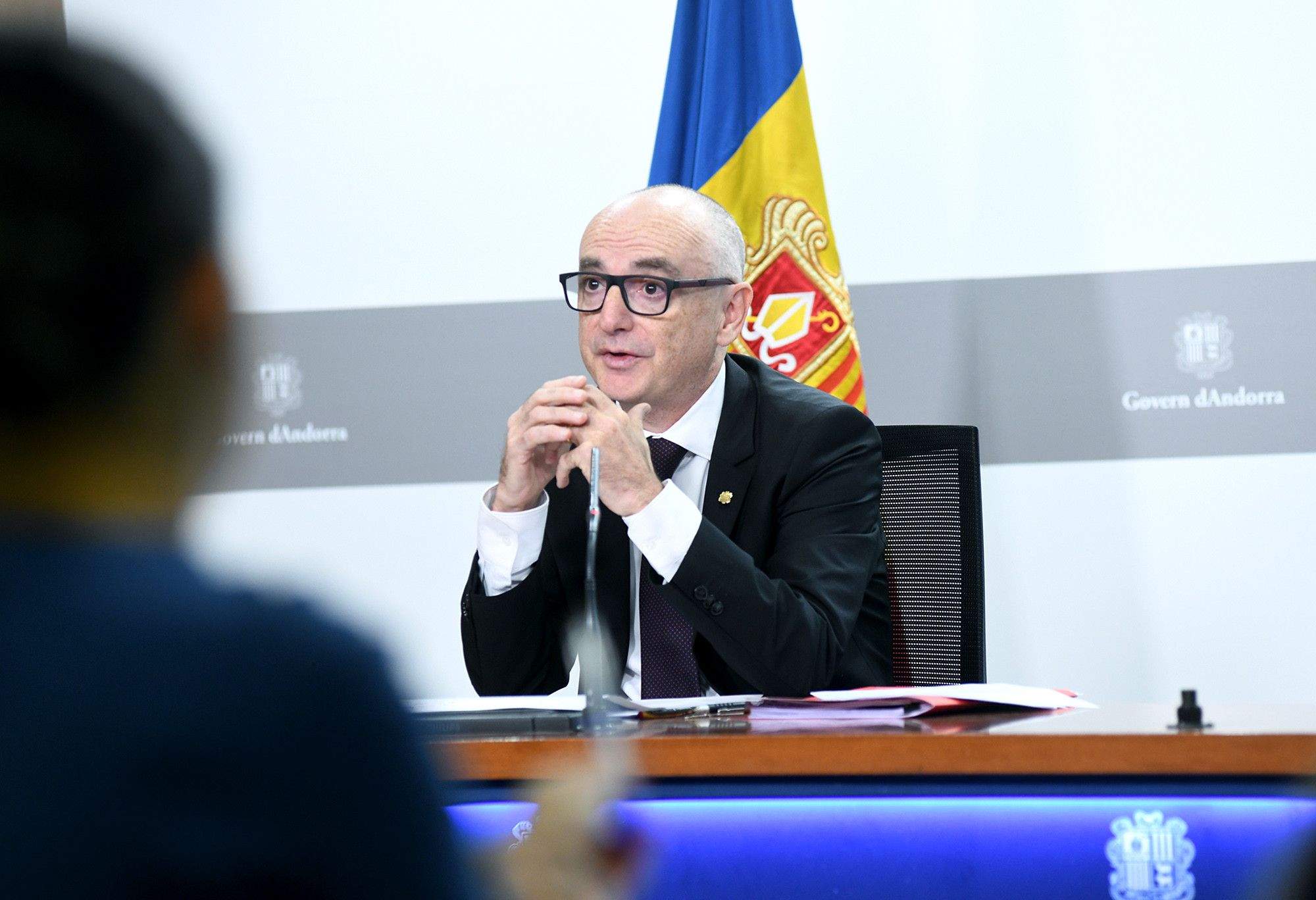 Lladós, durant la pressió del pressupost.