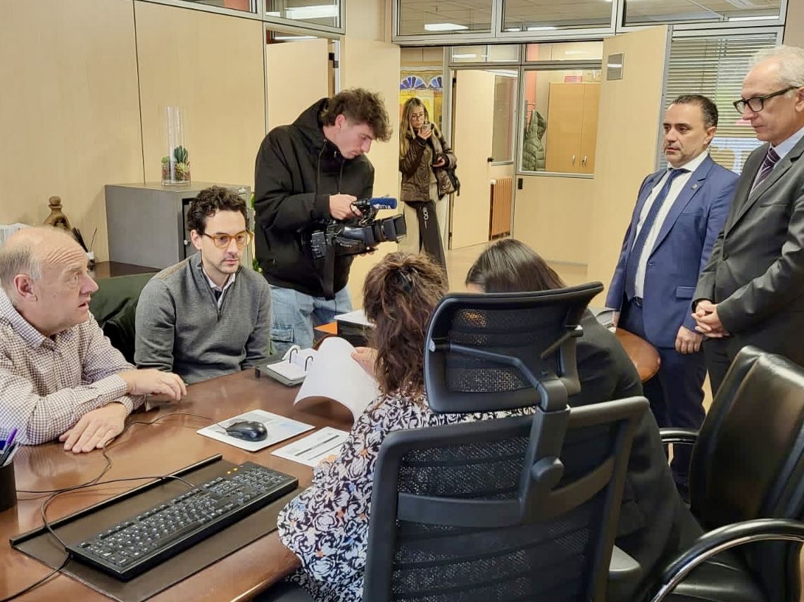 Josep Mandicó i Guillem Casal han presentar la llista 'taronja' a Canillo.