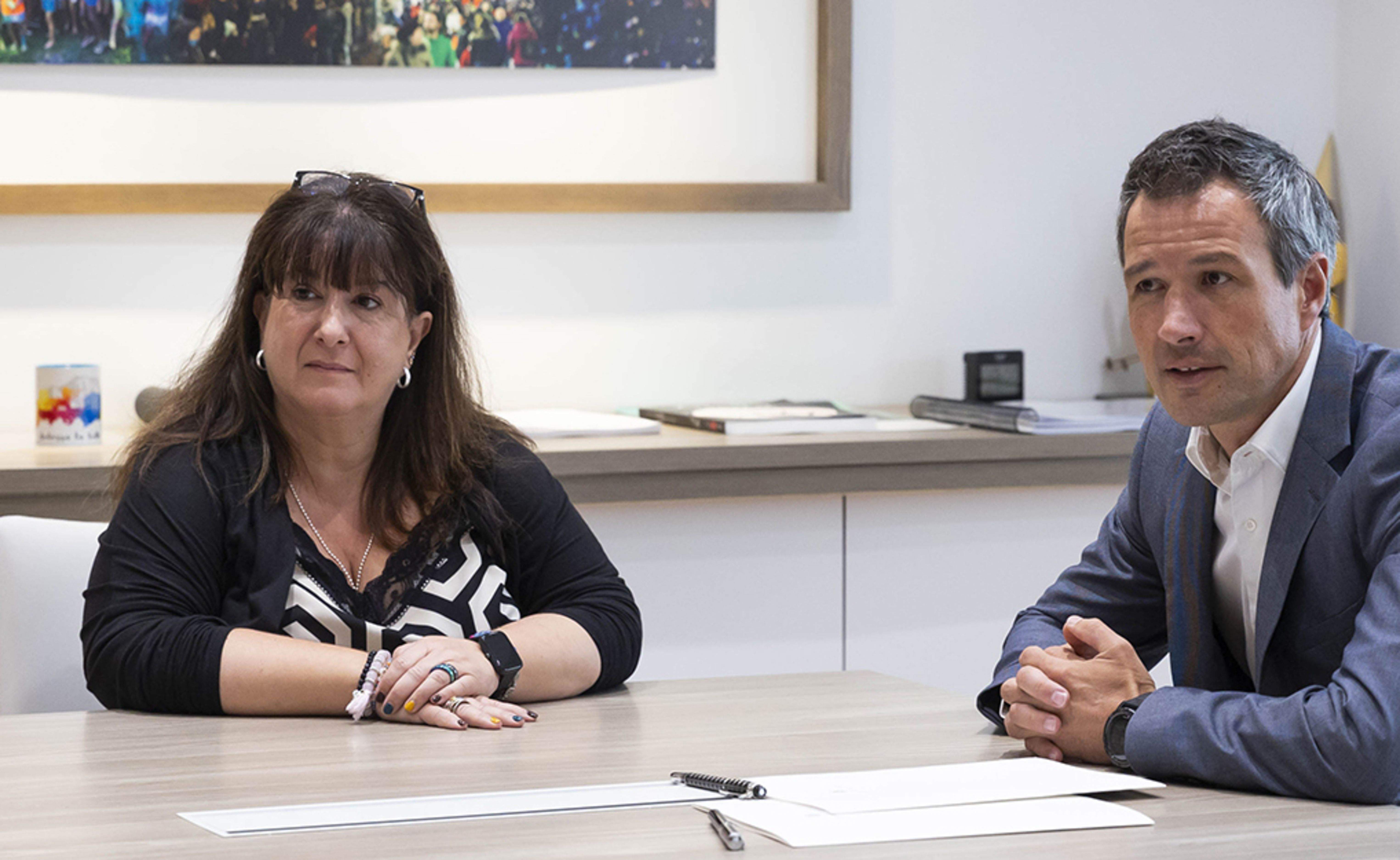 Meritxell Pujol i David Astrié.