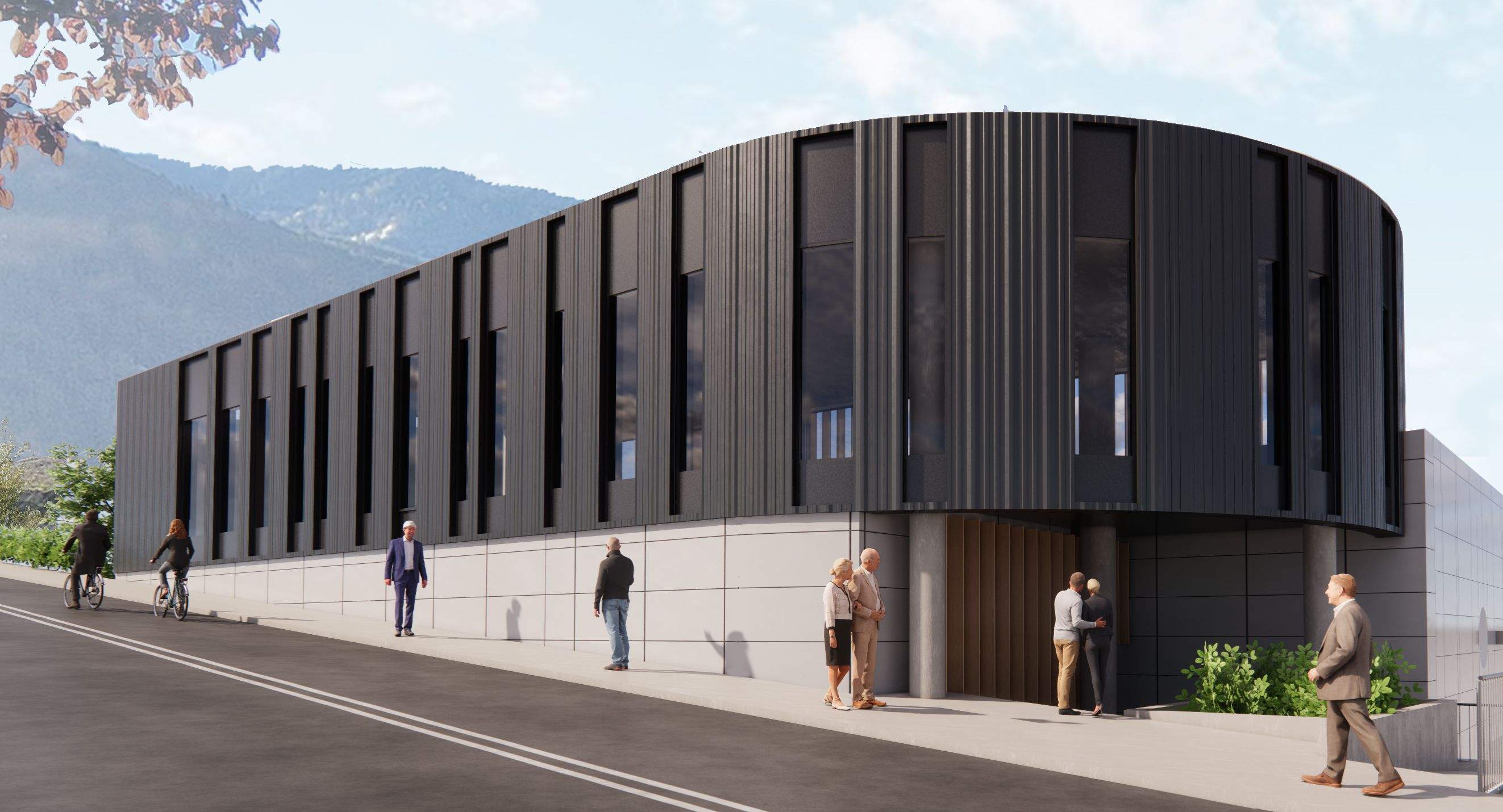 La part de darrere del futur nou edifici.