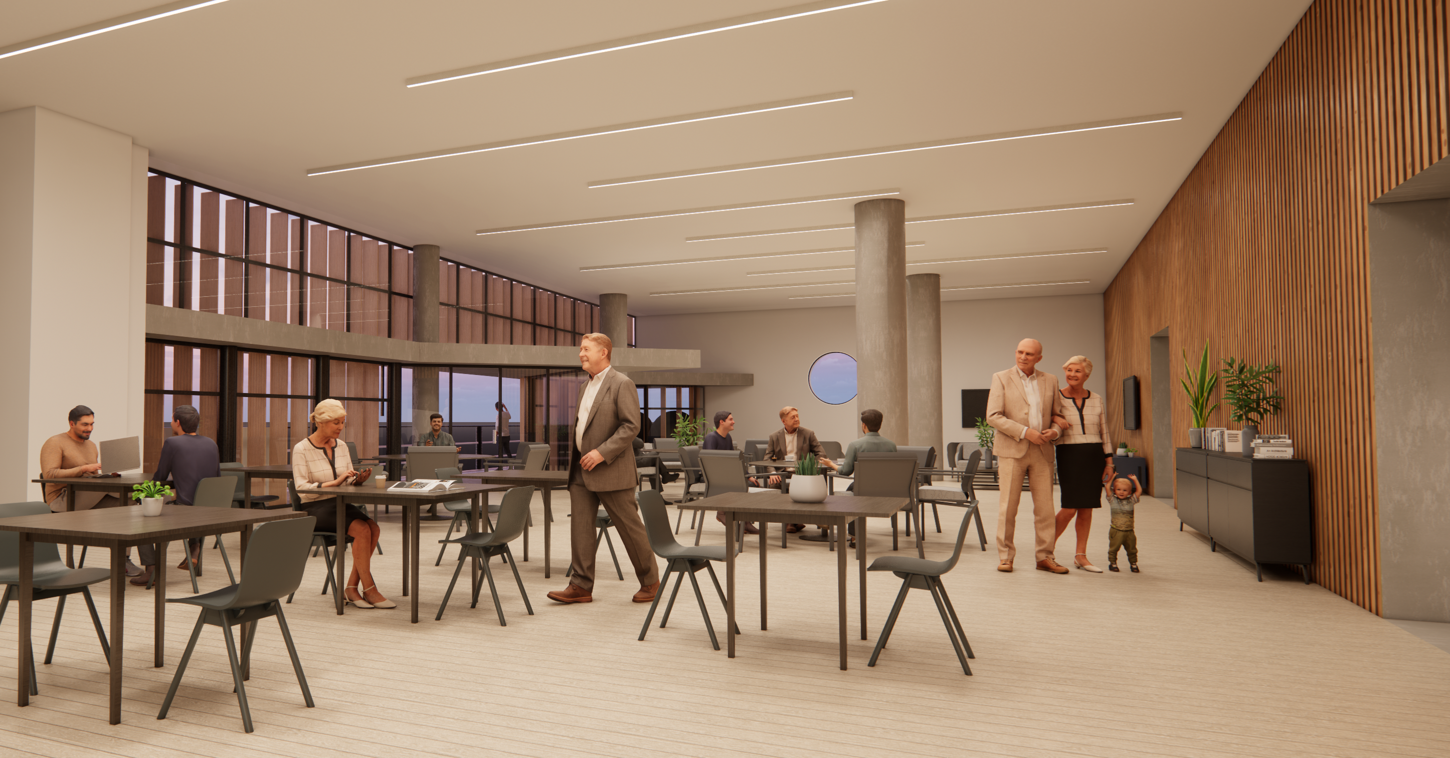 Recreació de com seria el menjador.