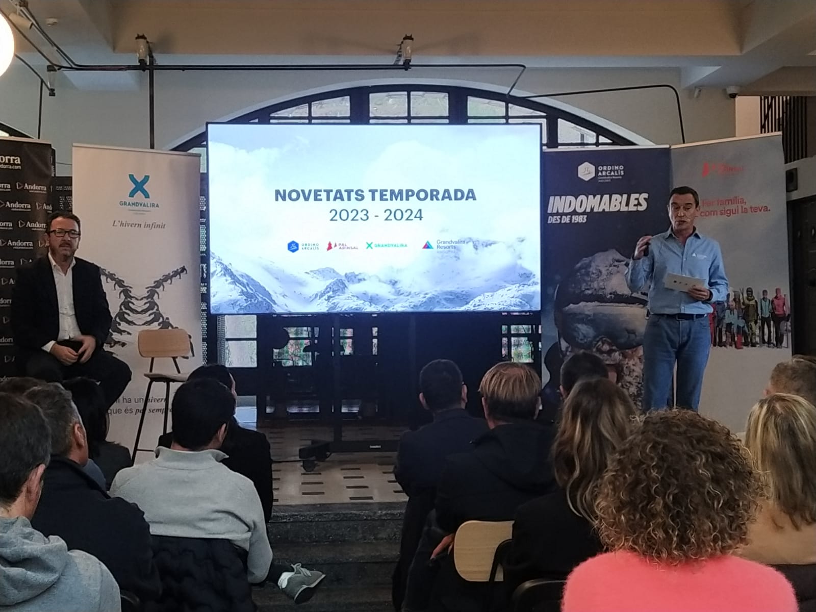 Juan Ramon Moreno en la presentació de la temporada d'hivern.