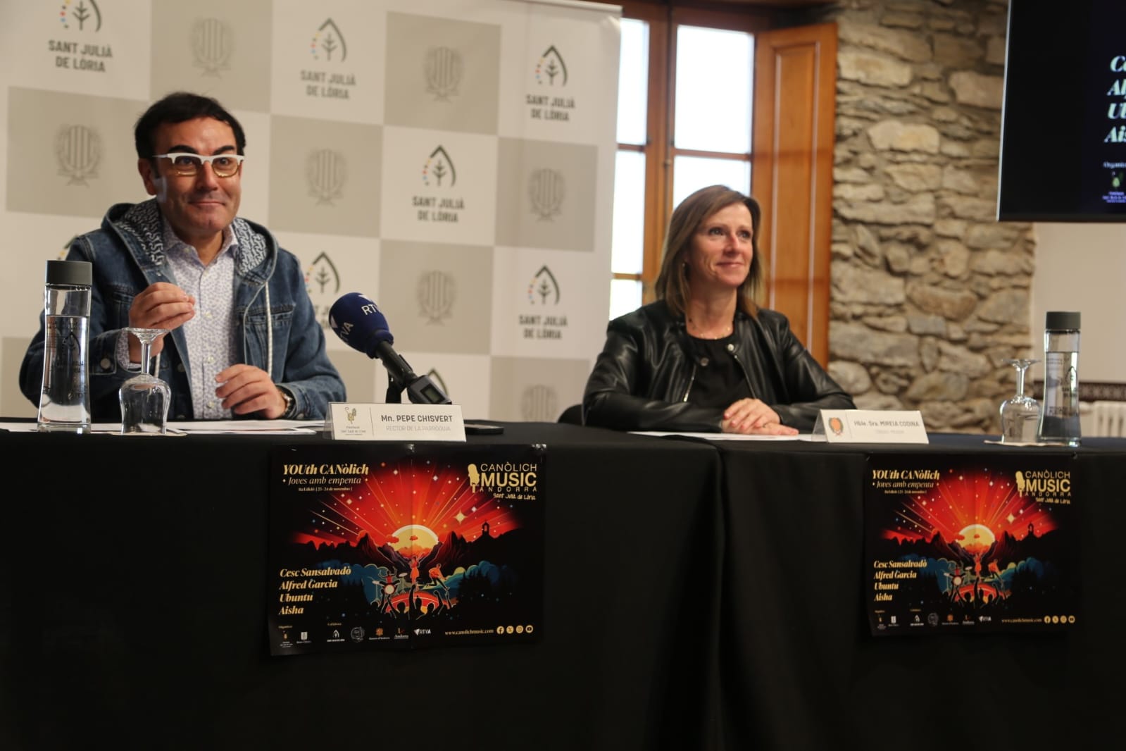 Pepe Chisvert i Mireia Codina durant la presentació del festival.