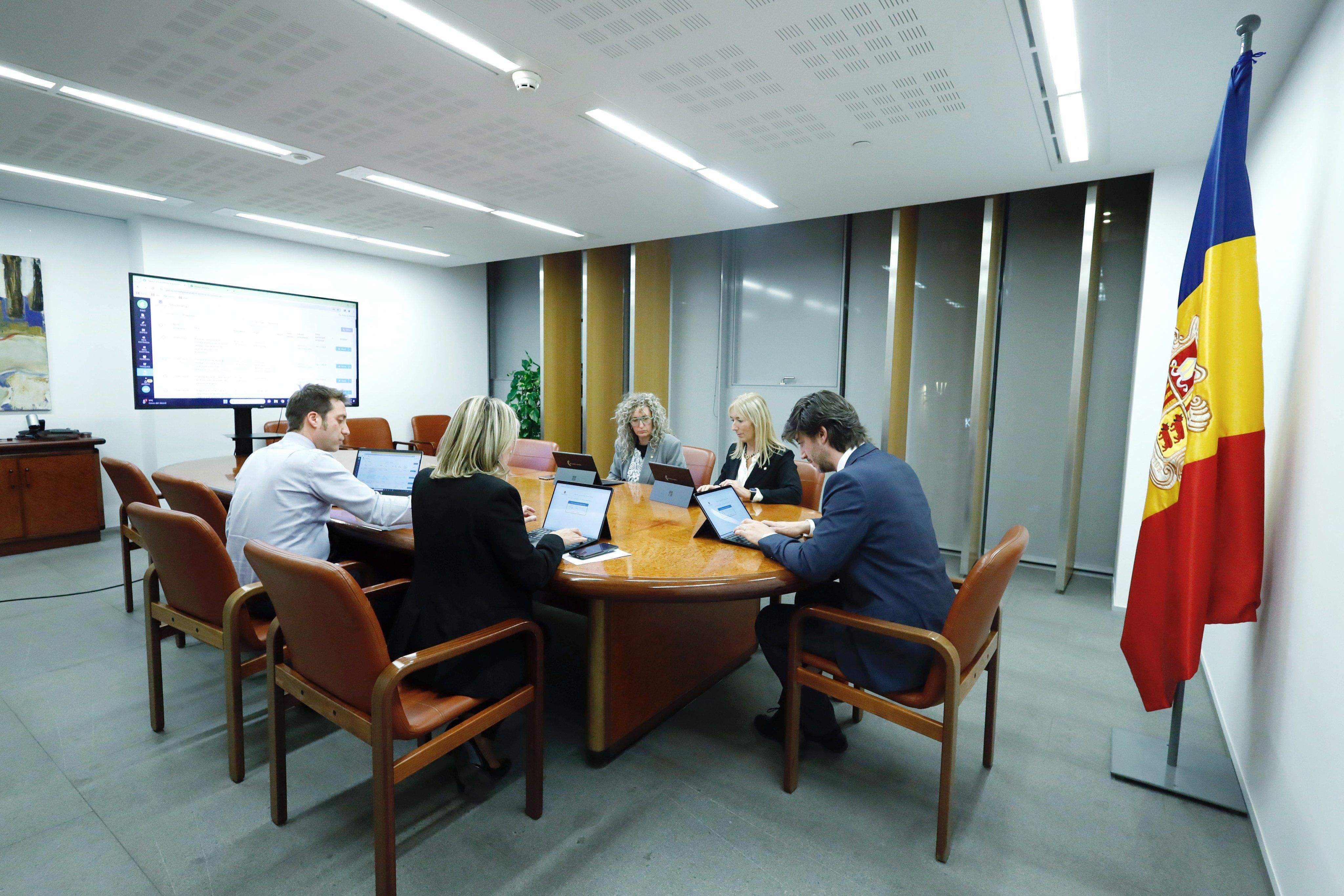 La reunió de Sindicatura que ha acceptat a tràmit les propostes.