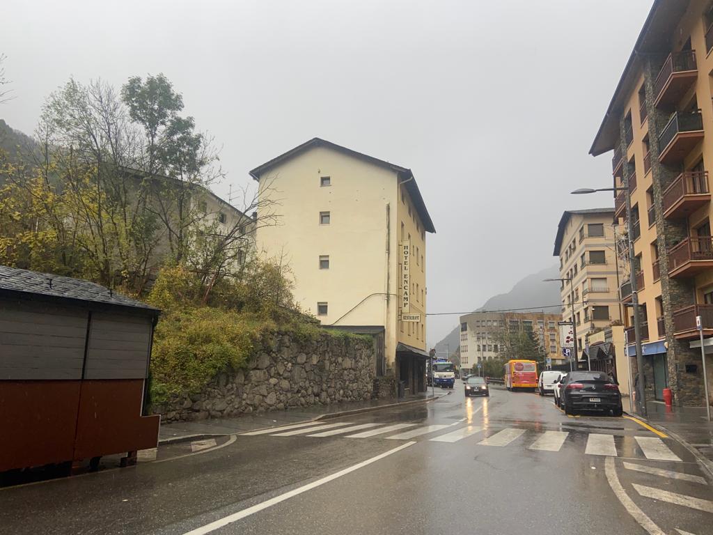 El pas de vianants on hi va haver l'atropellament aquest dilluns, aquesta tarda de dimarts.