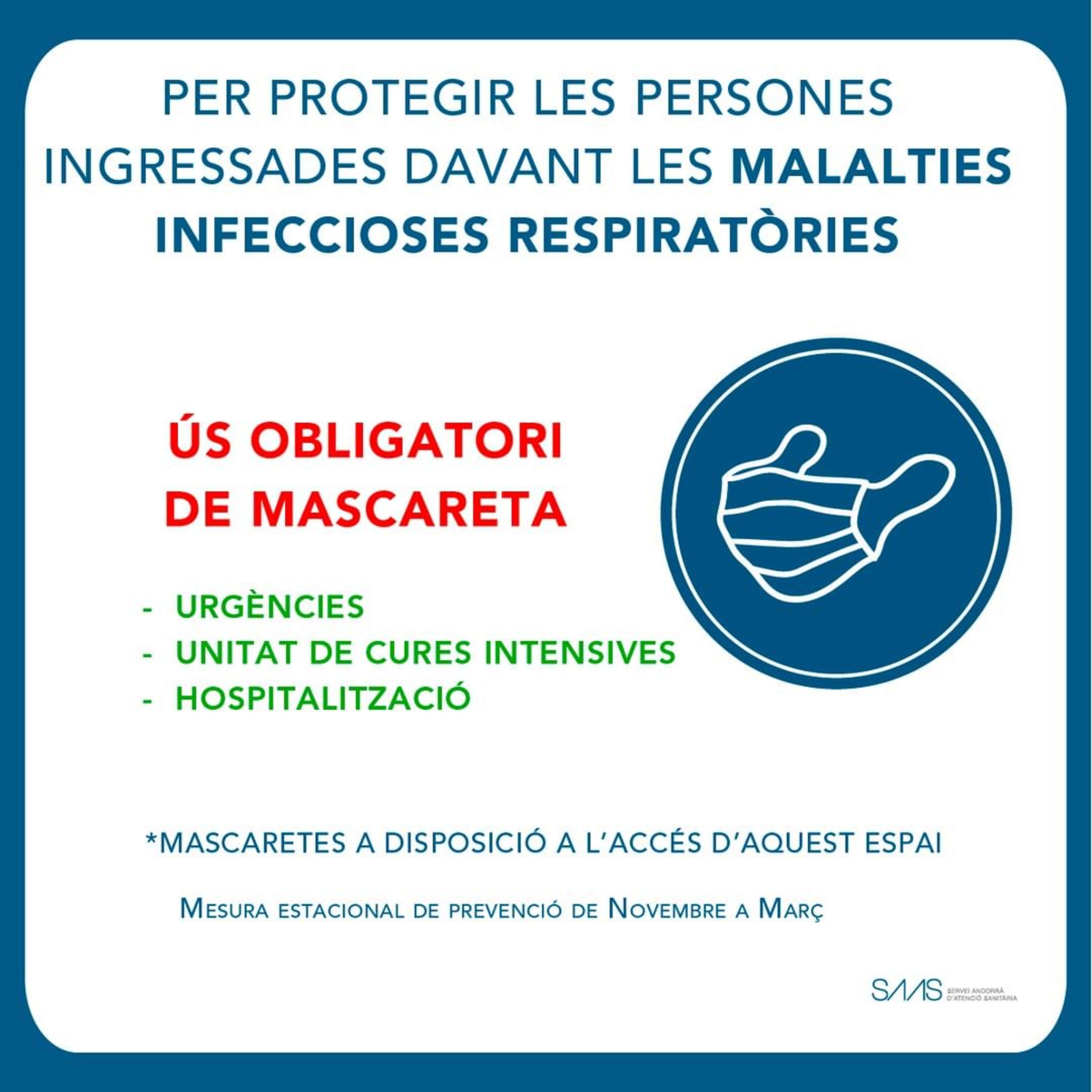 Cartell anunciador de la mesura.