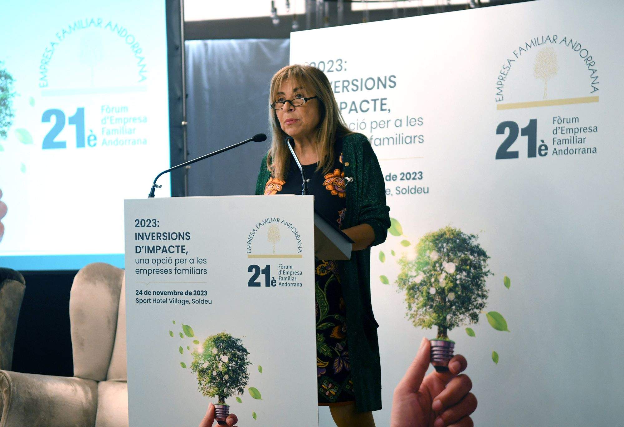 La ministra Conxita Marsol durant la seva intervenció al Fòrum de l'EFA.