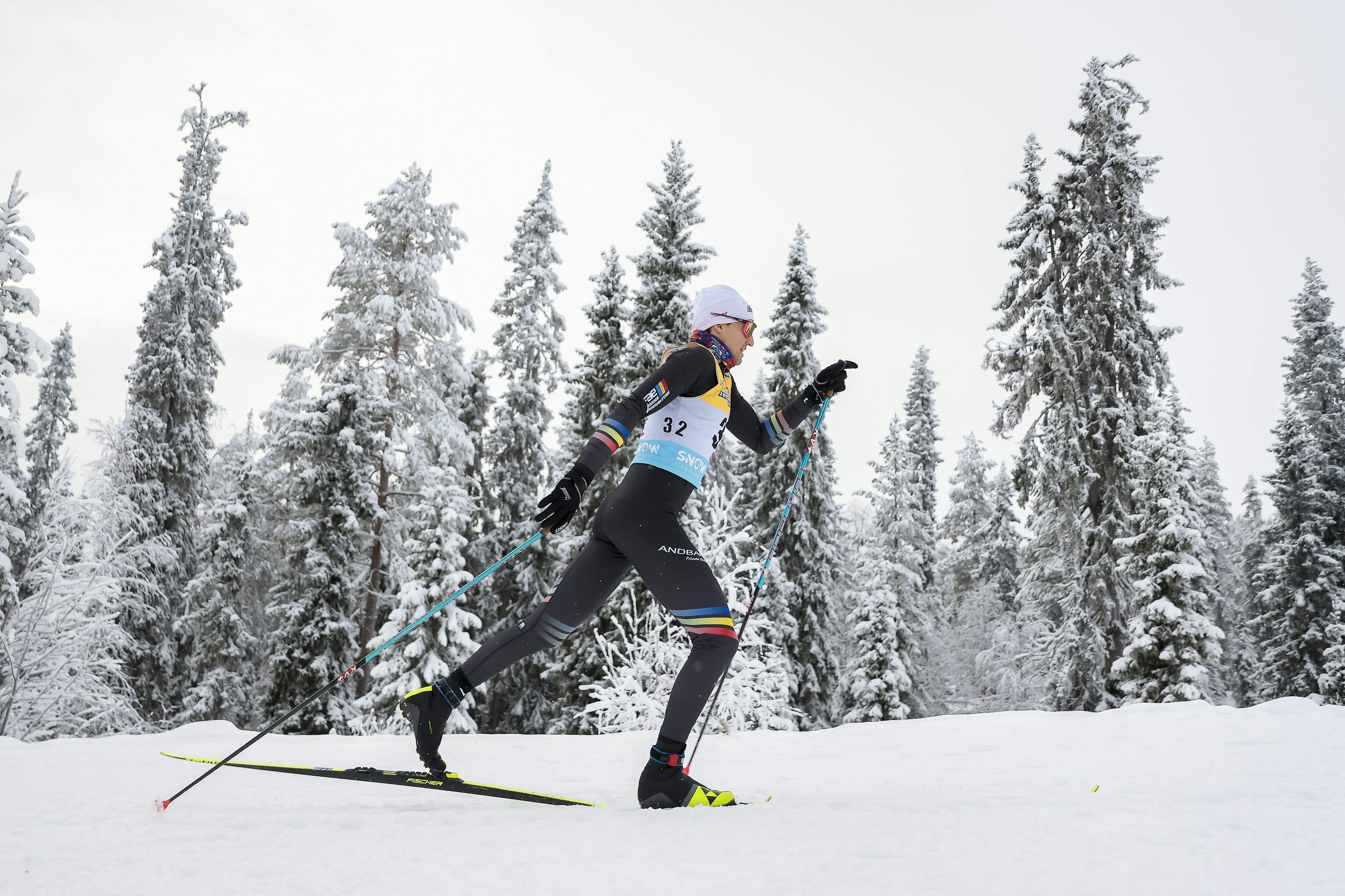Irineu Esteve, durant la cursa a Ruka.