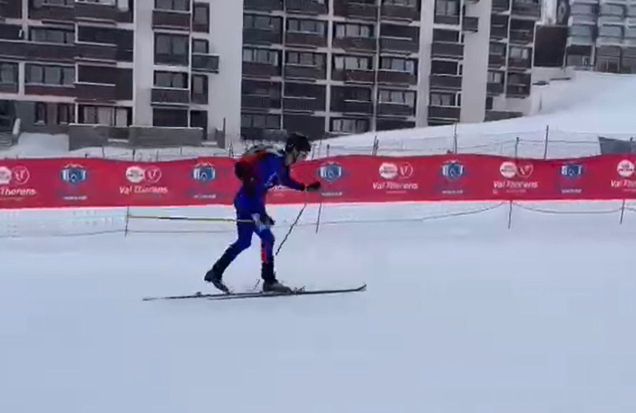 Adrià Bartumeu, durant la cursa.