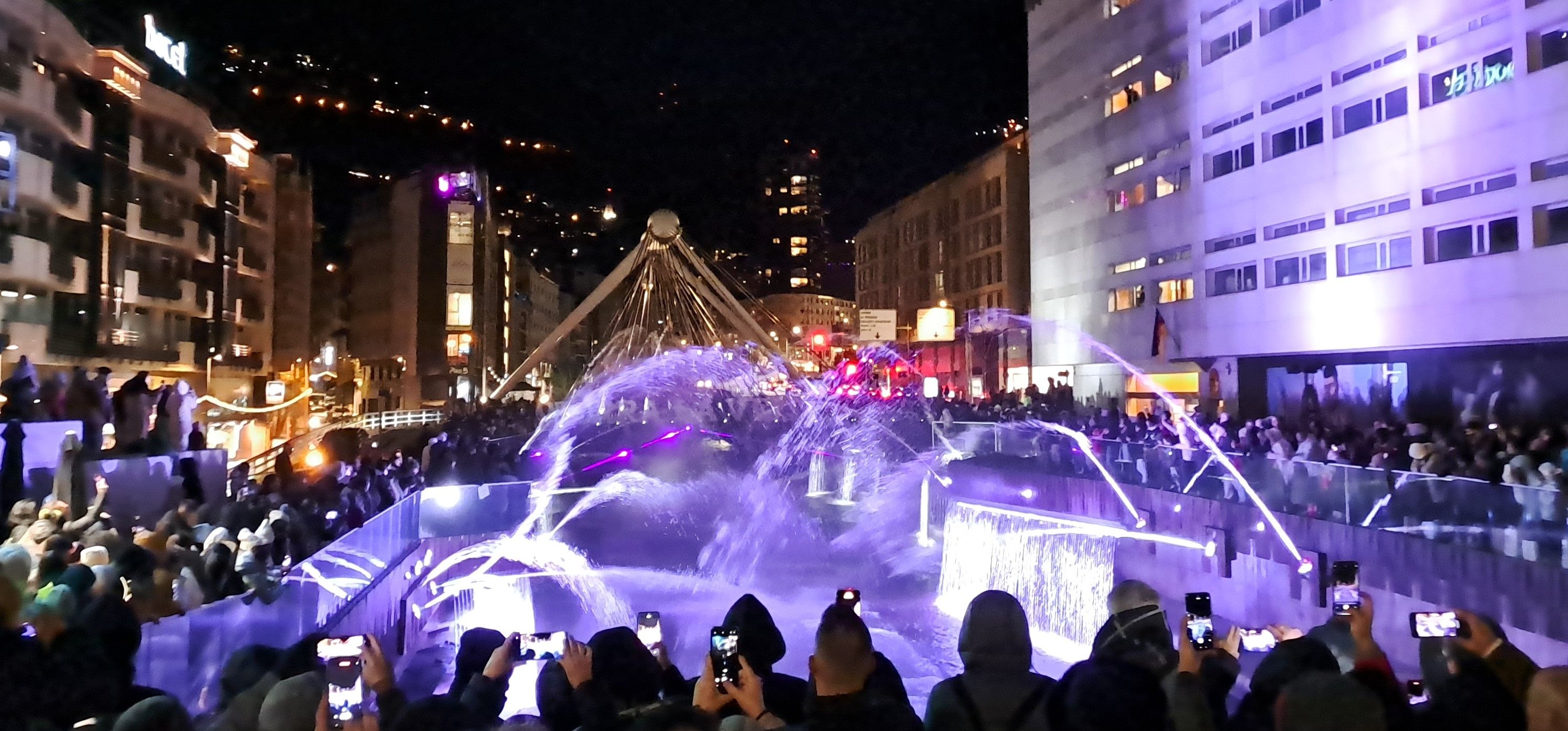 Un moment de l'espectacle de les fonts.